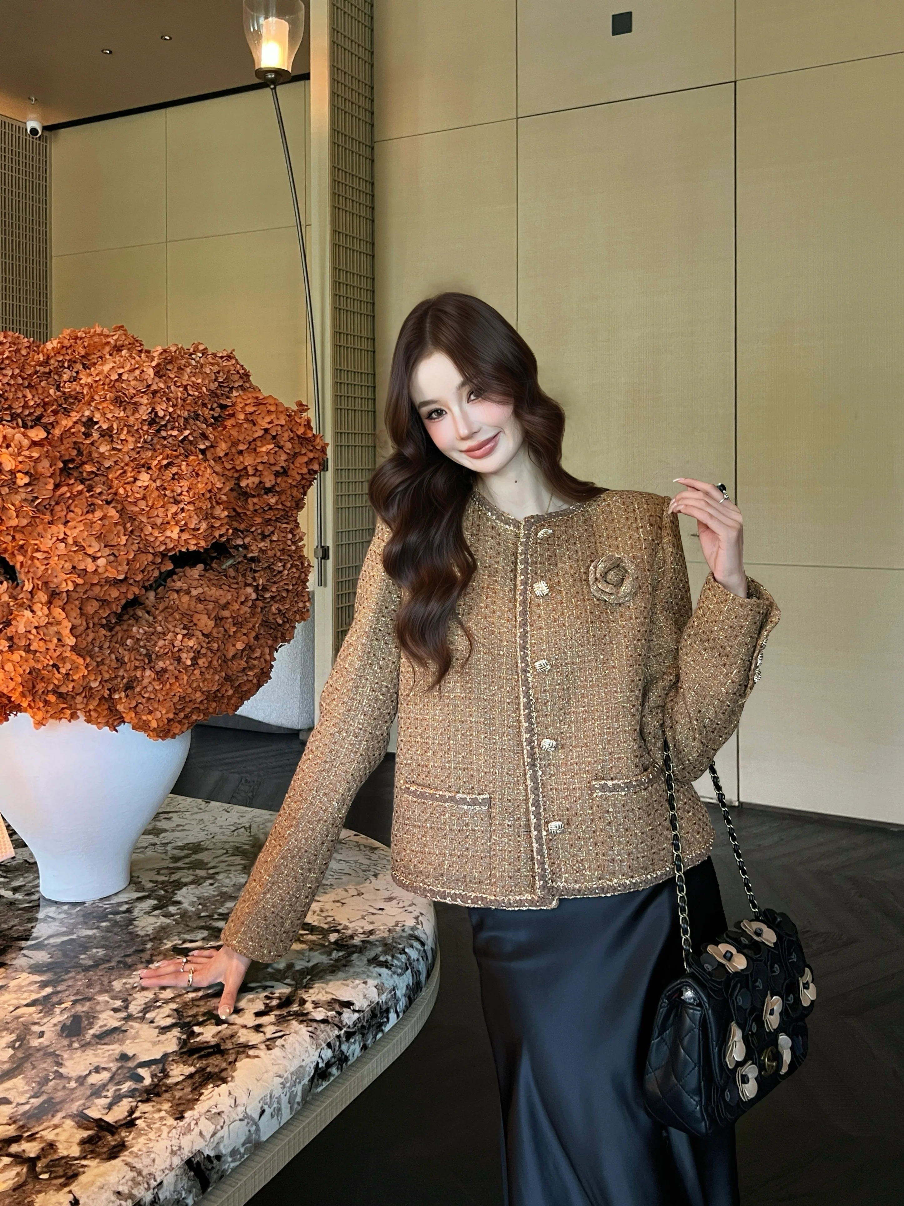 Chan 26ss woven tweed jacket