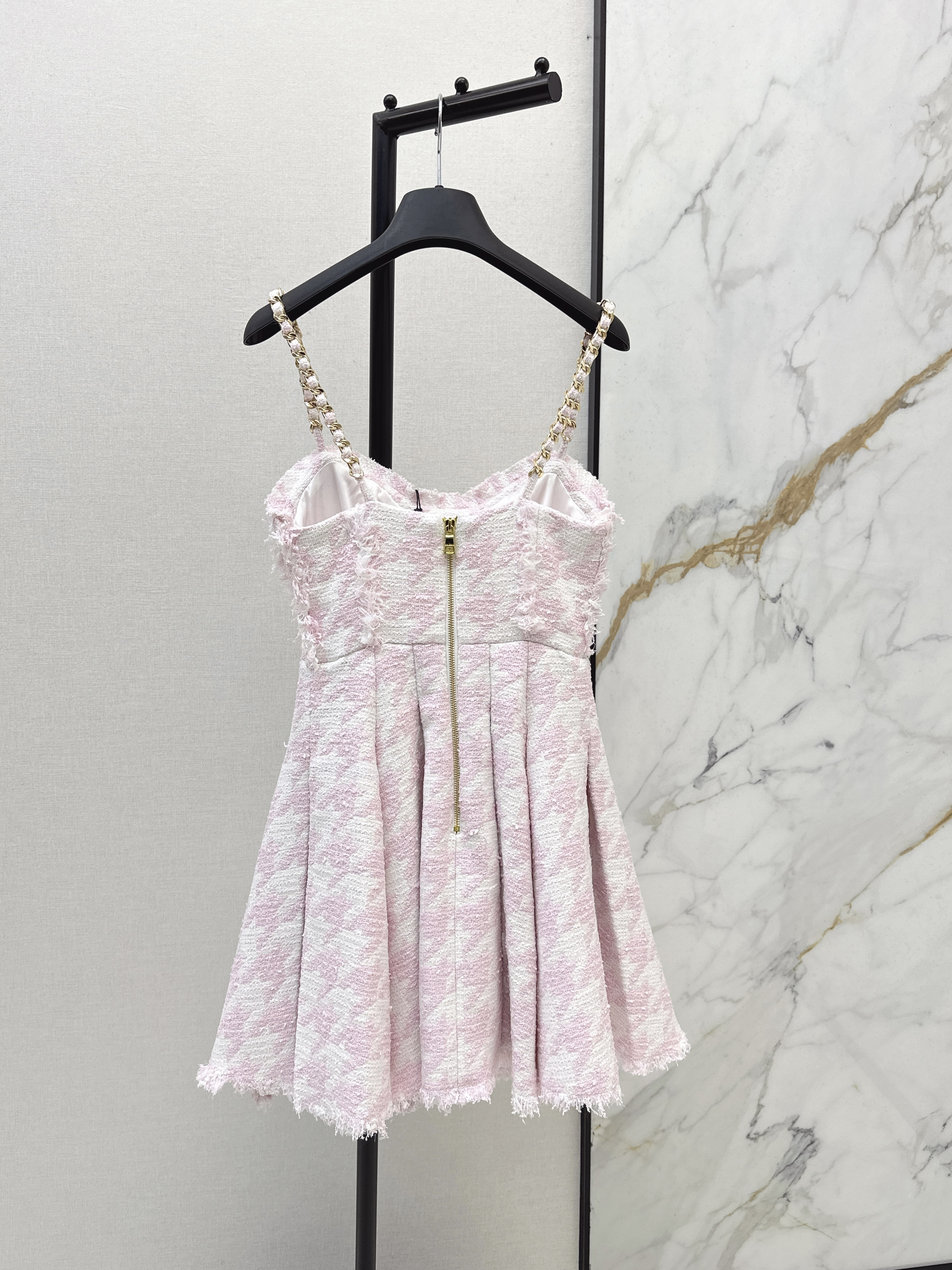 Bal 26ss fringe slip dress