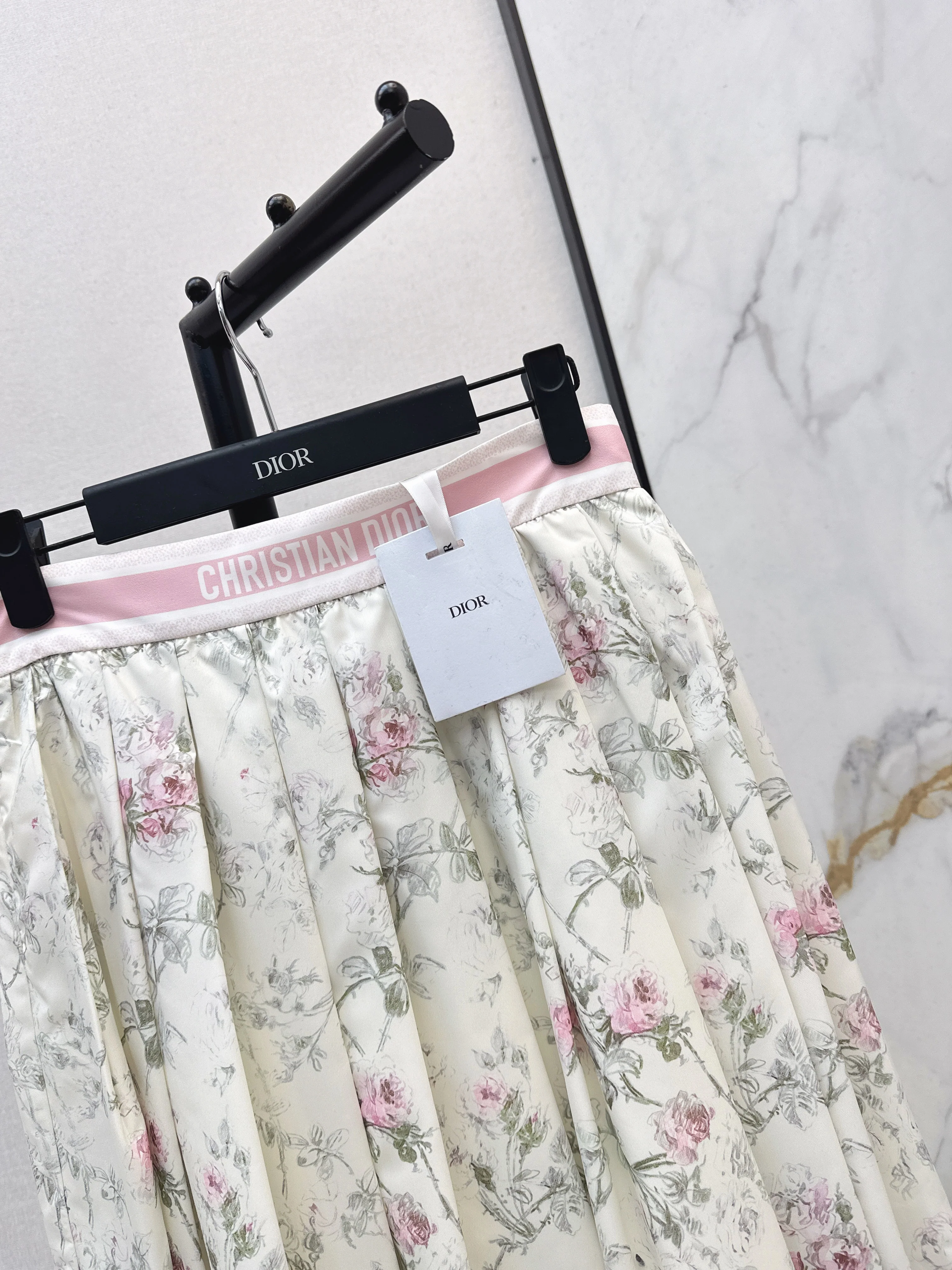 CD 26ss print pleated skirts