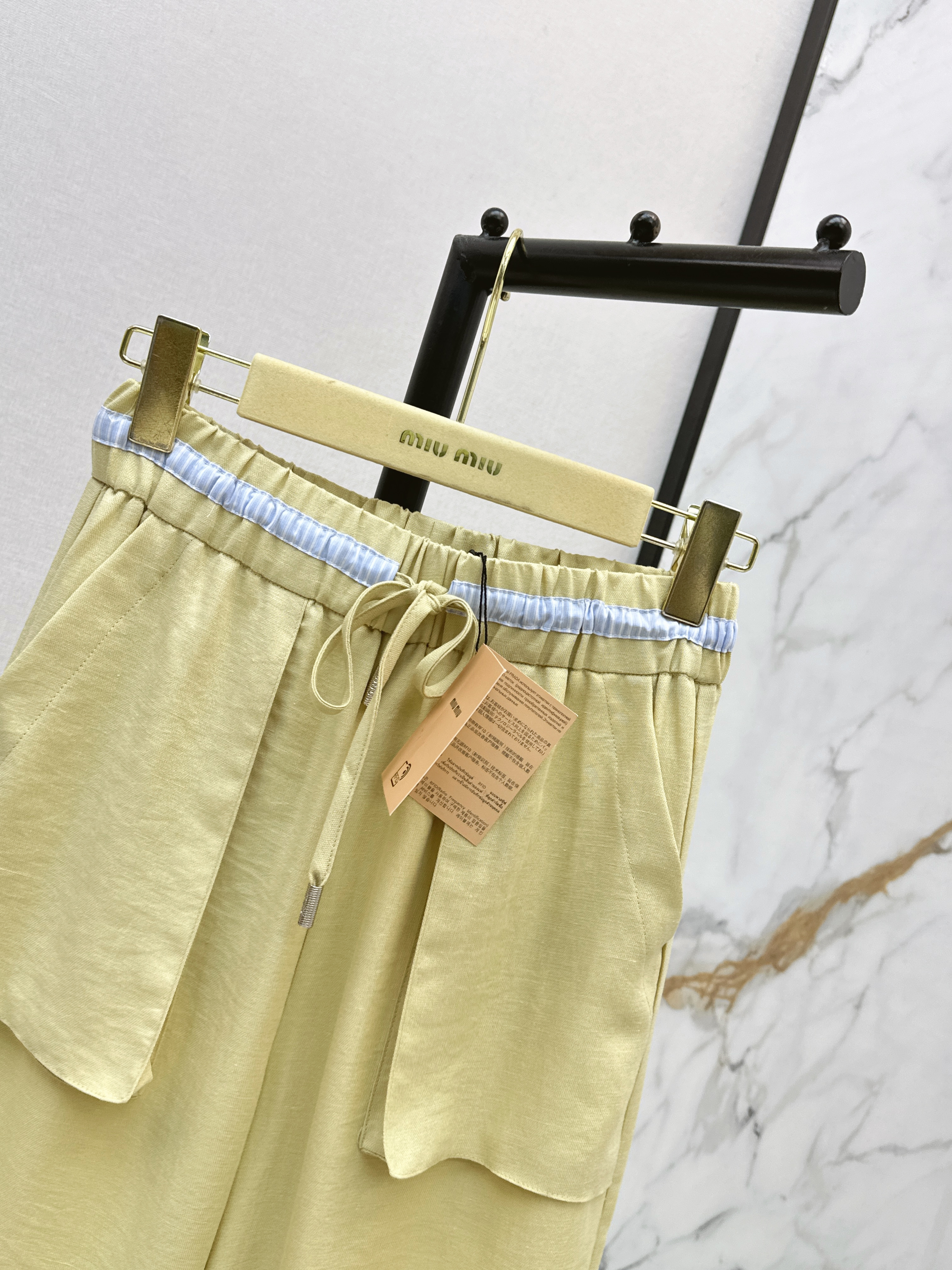 Miu 26ss straight-leg pants