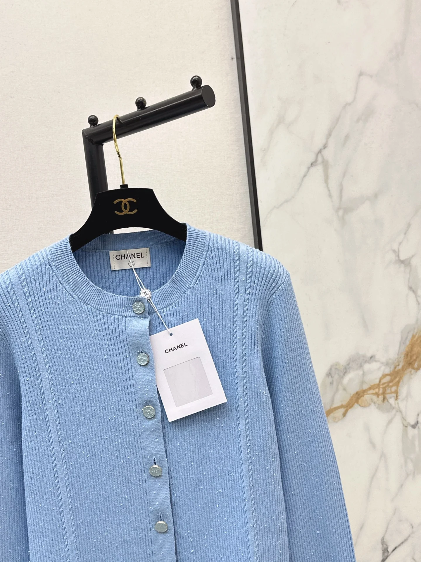 Chan 25fw jacquard knit cardigan