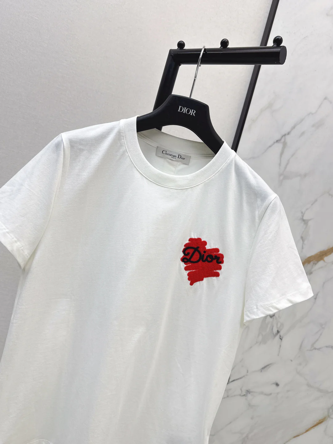 CD 26ss heart print t-shirts