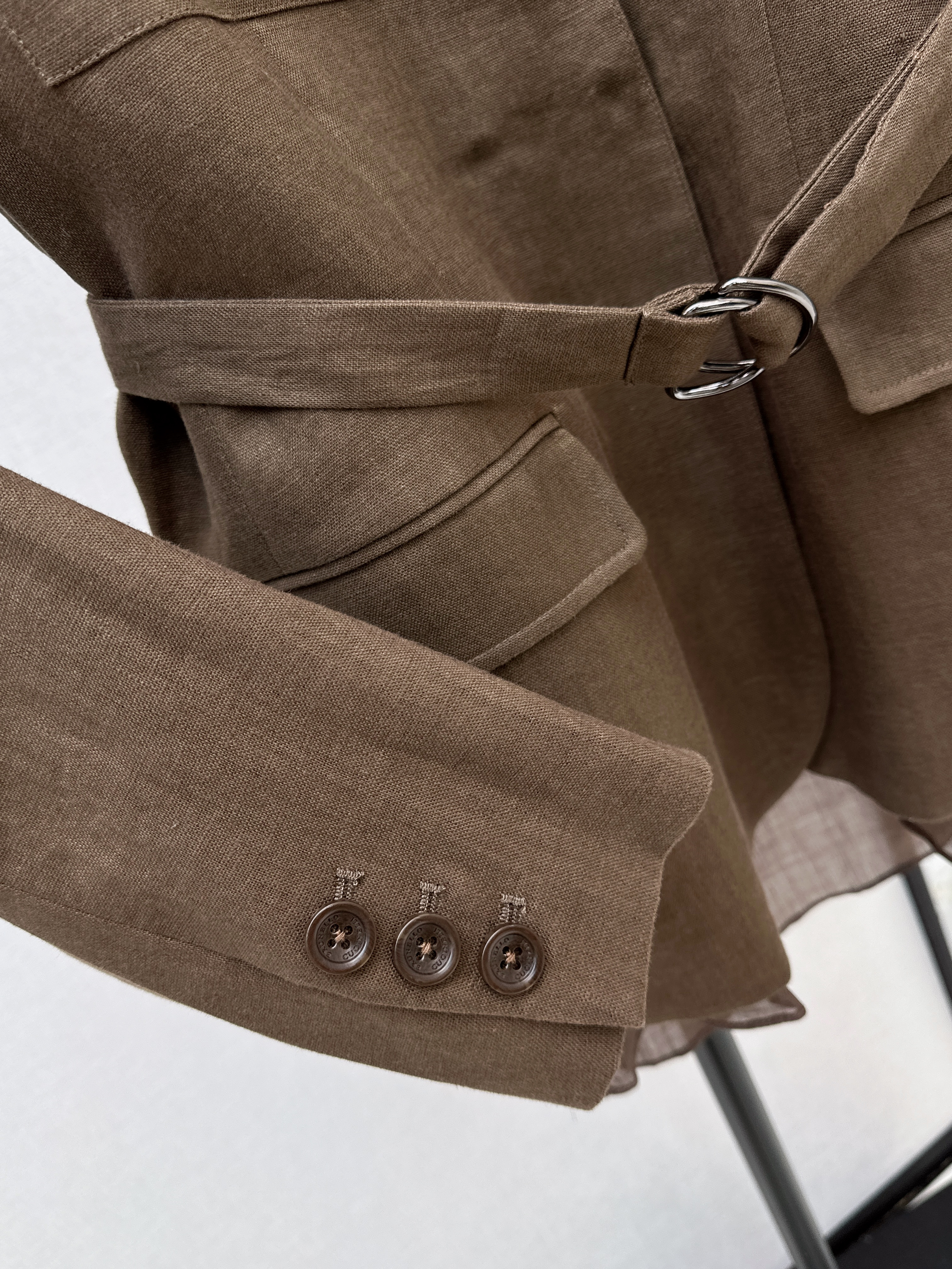 Brun 26ss linen blazer