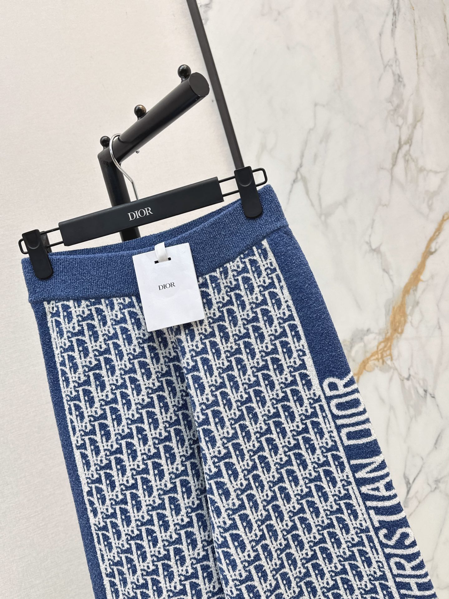 CD 26ss jacquard straight-leg pants