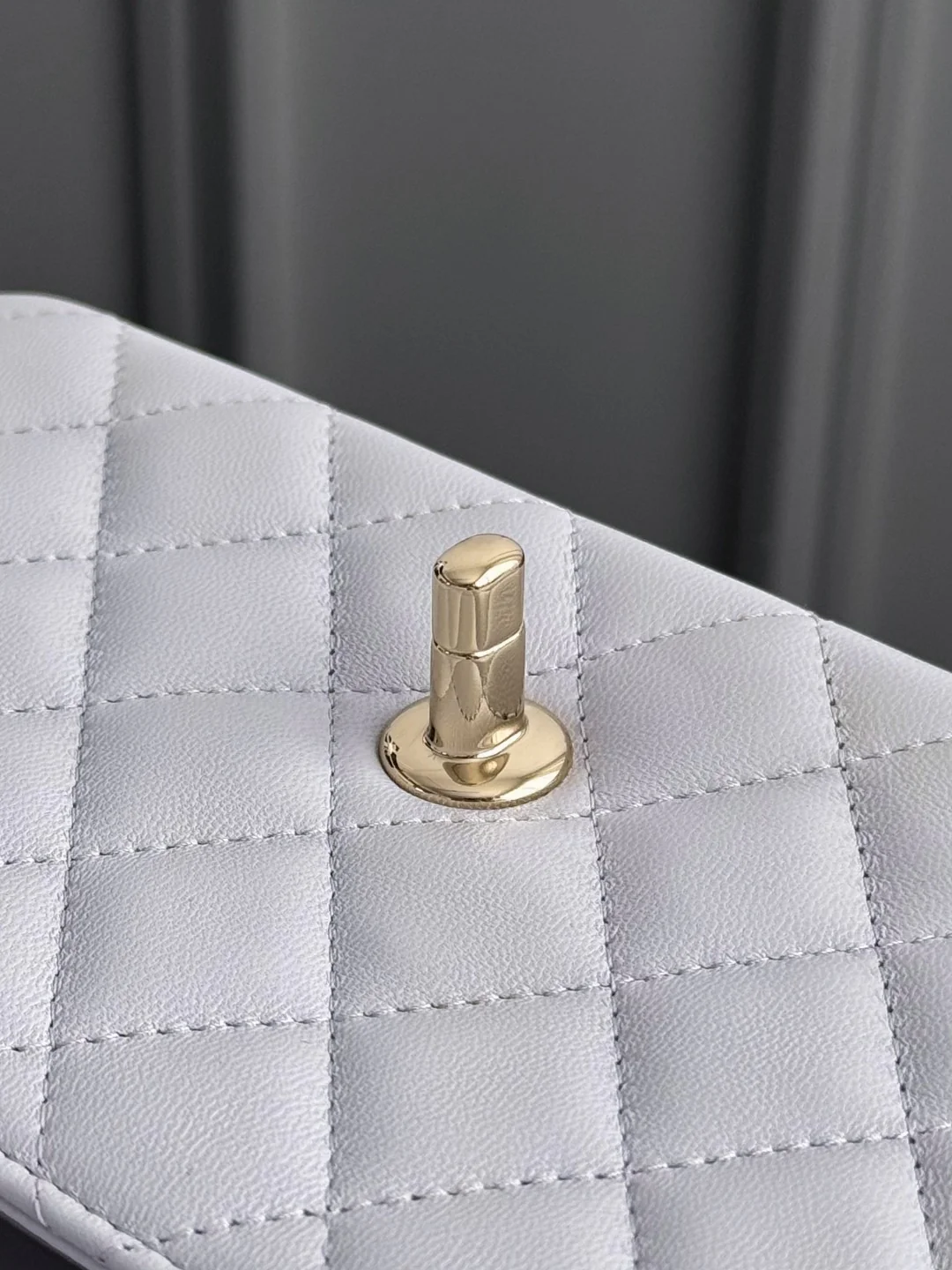 Chan 25P mini flap bag with top handle