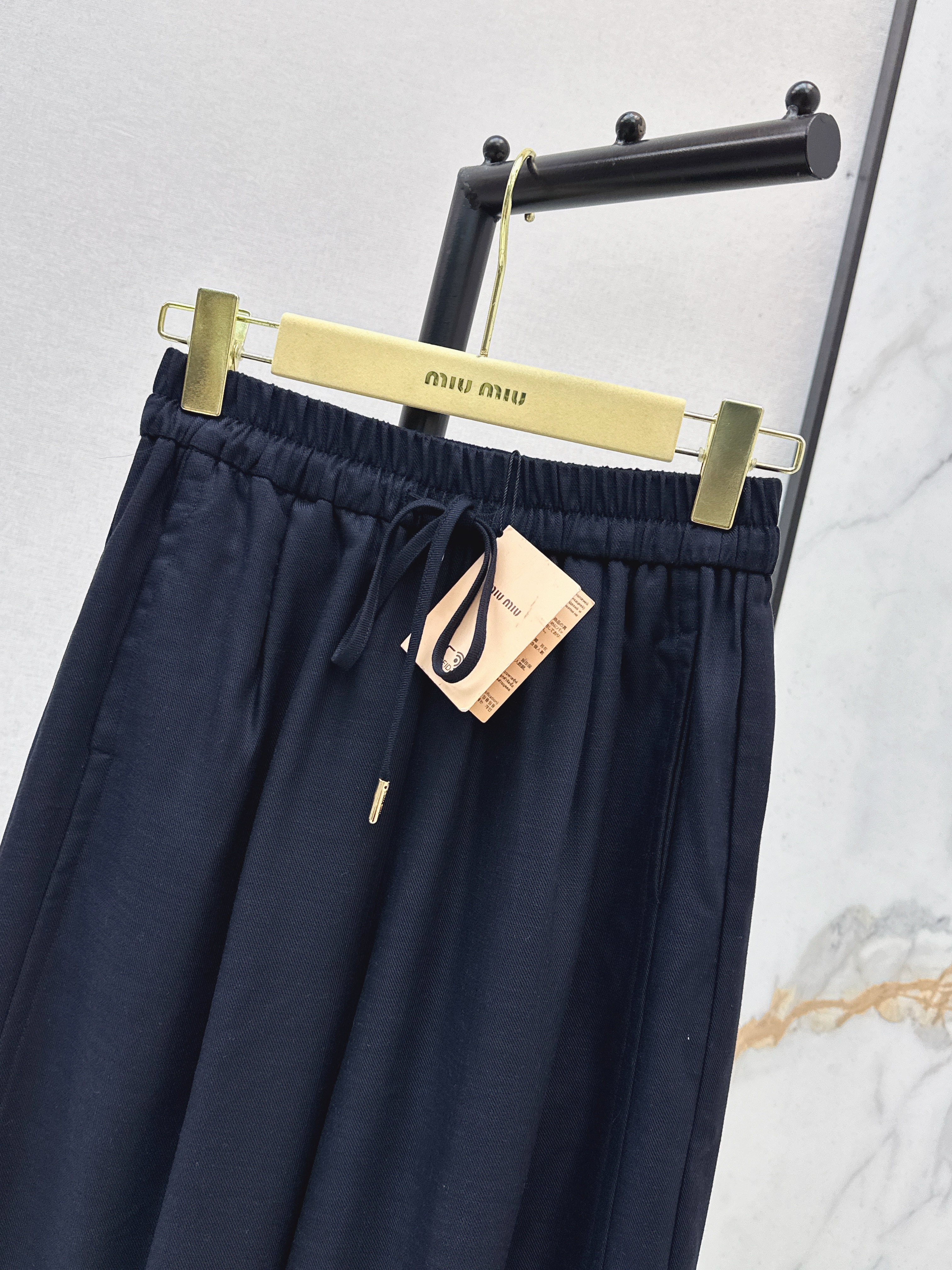 Miu 26ss wide-leg pants