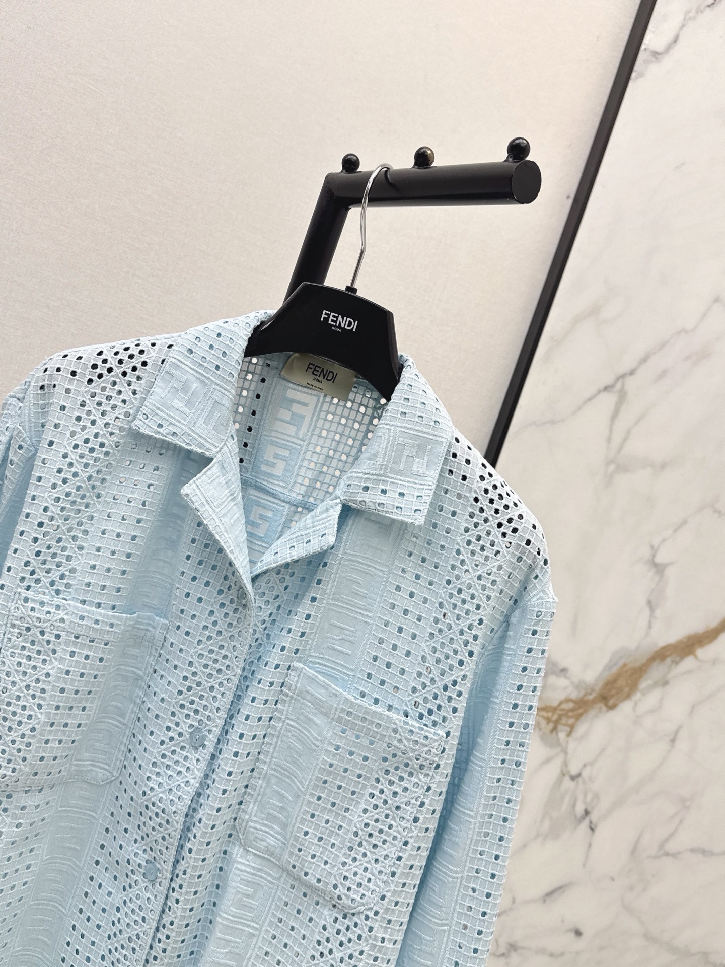 Fen 26ss hollow shirt