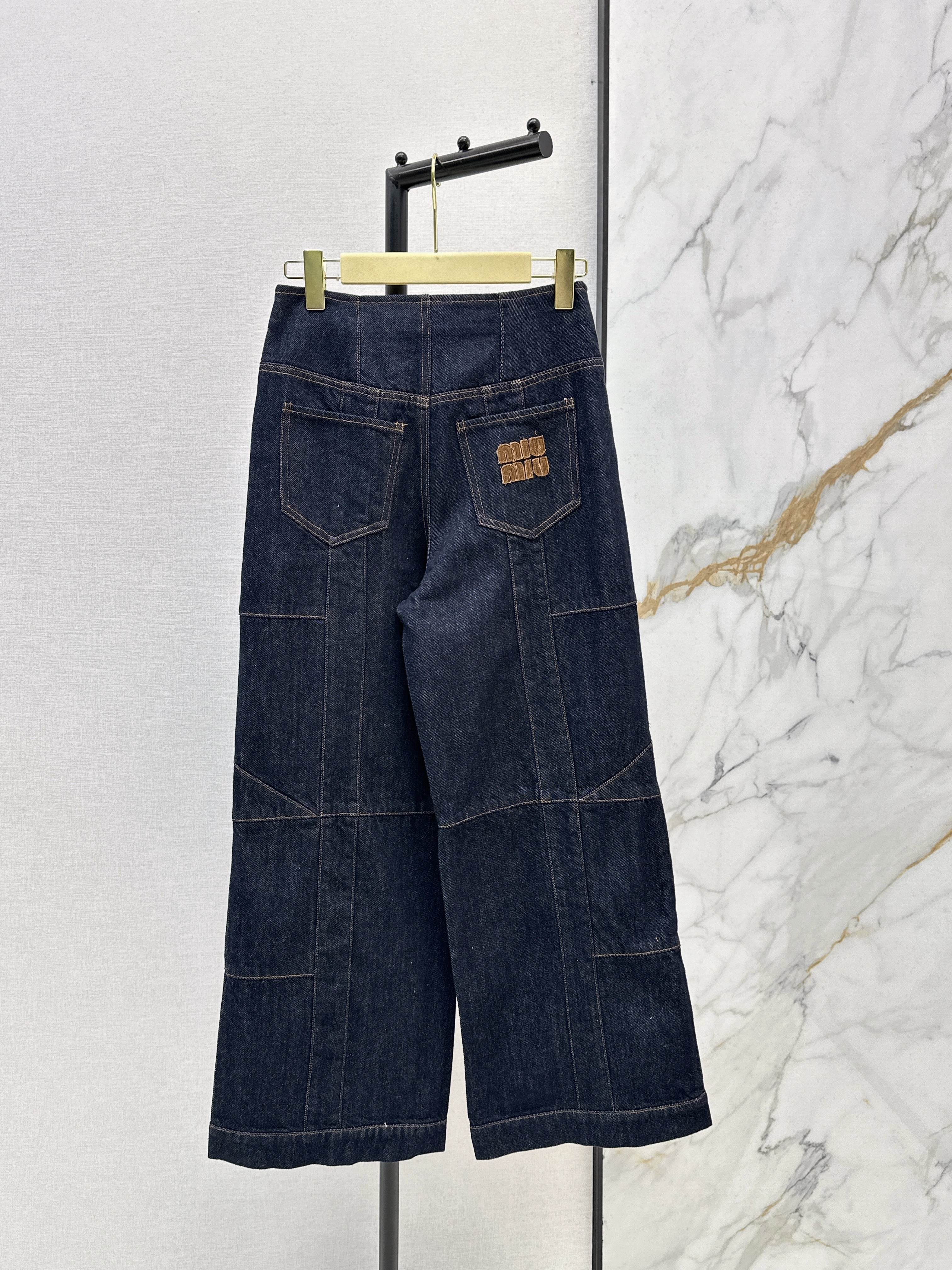 Miu 26ss cargo casual denim pants