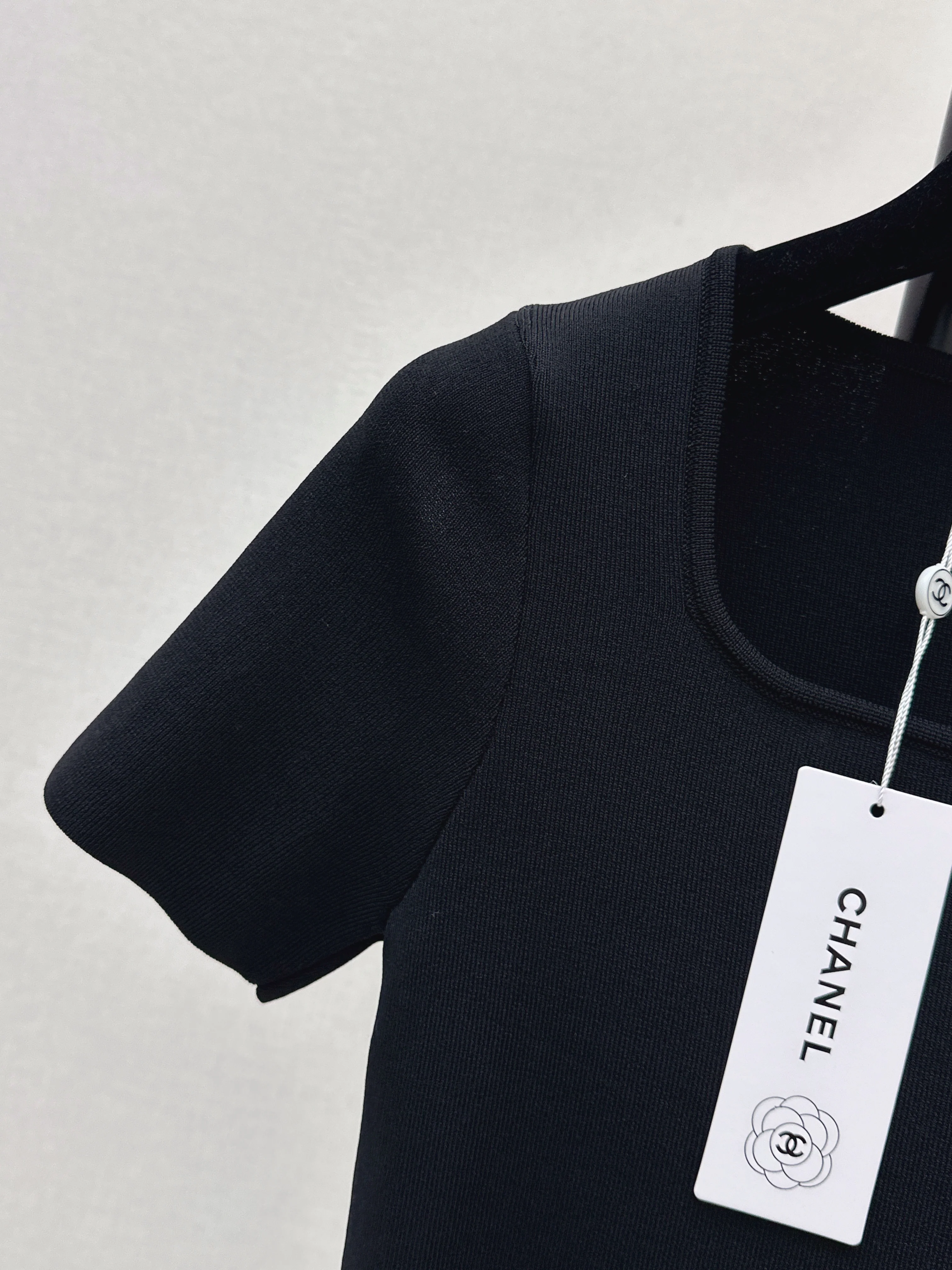 Chan 26ss square collar knitwear