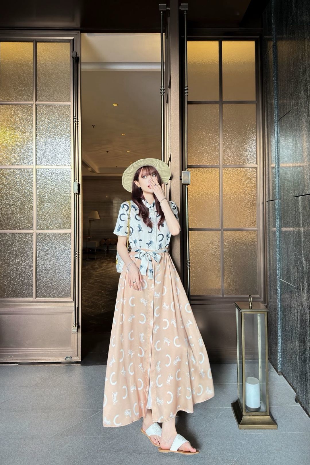 Celi 26ss print dress