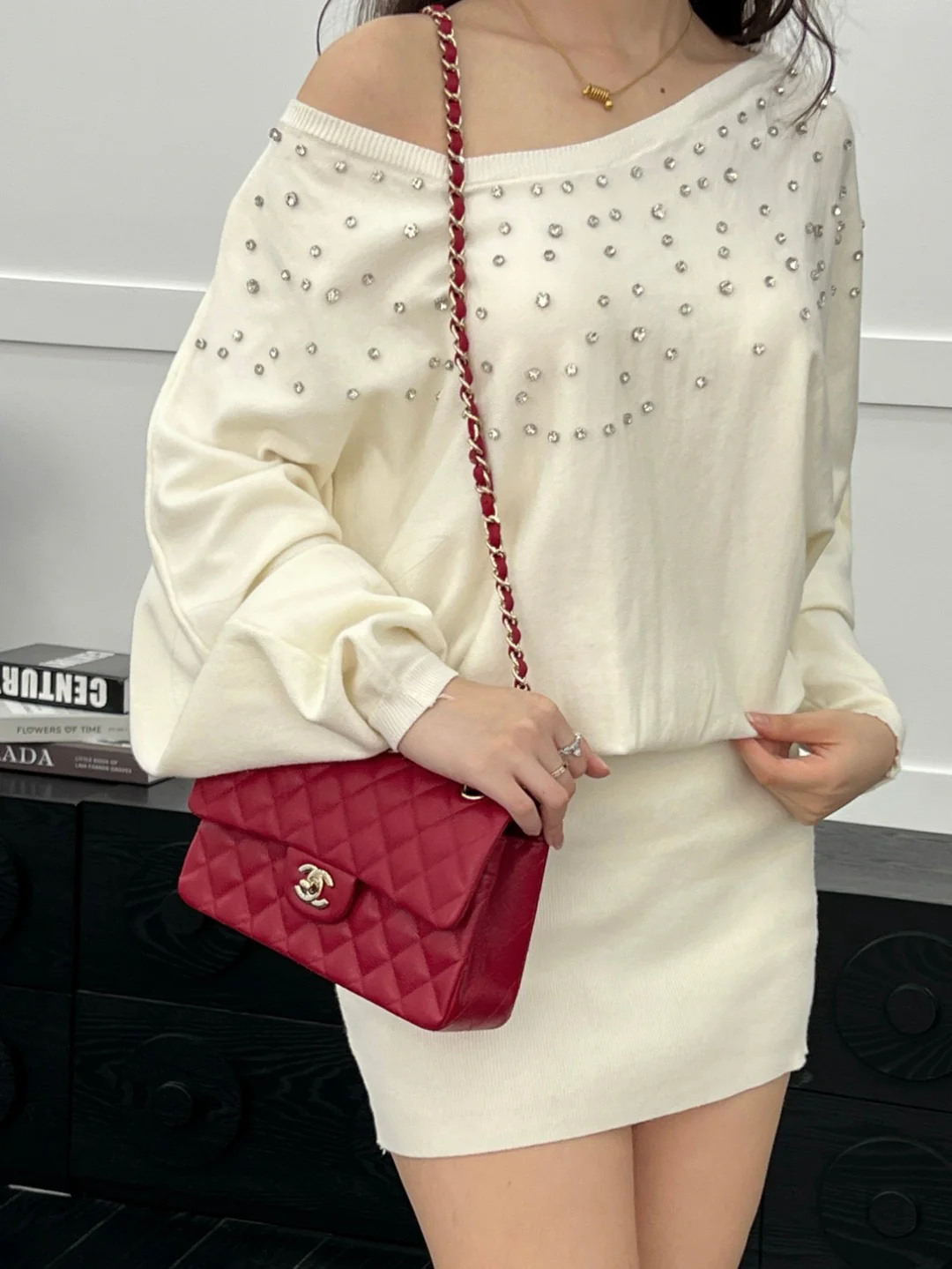 Chan CF23 chain shoulder bag