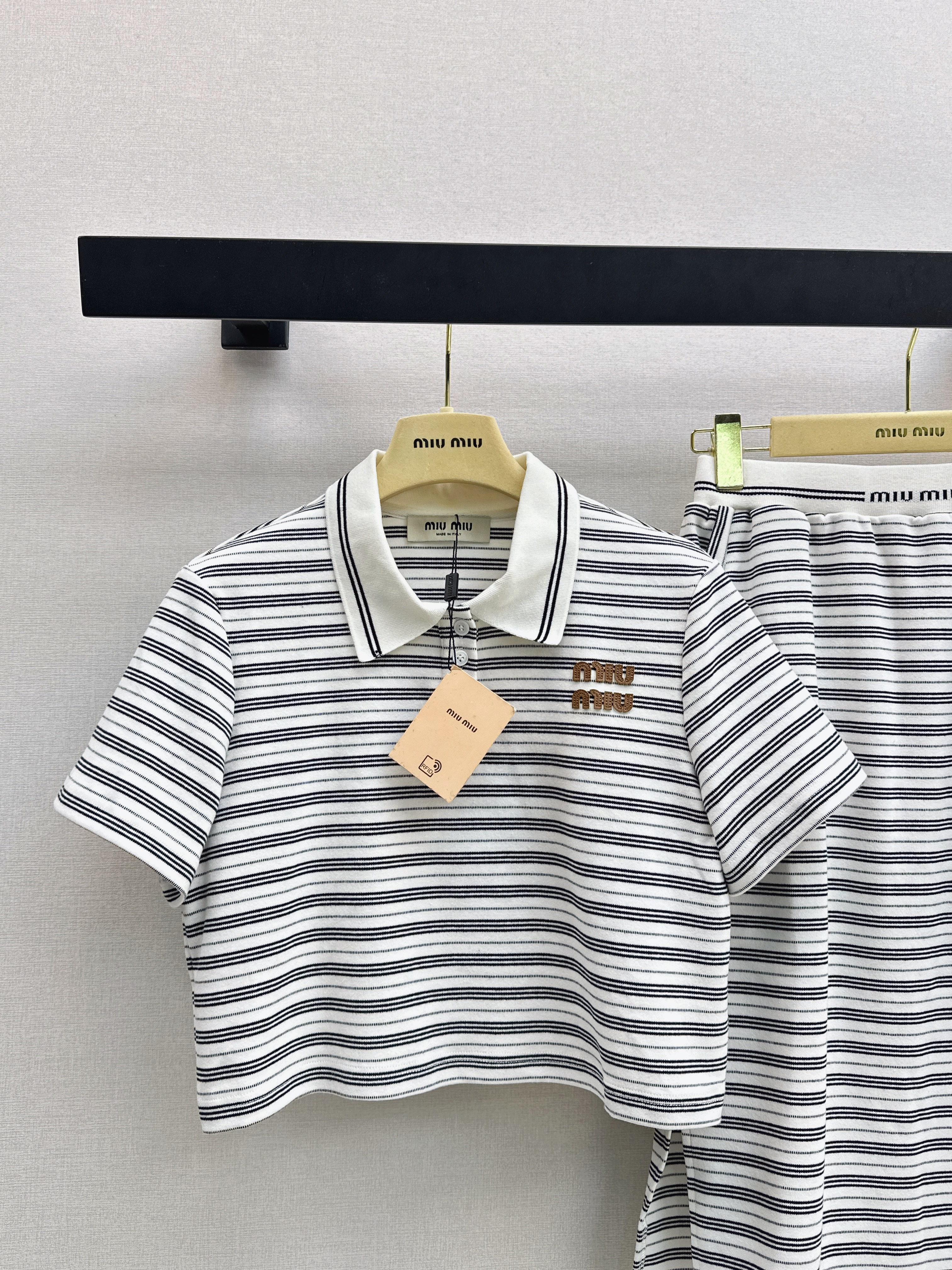 Miu 26ss stripe outfit sets