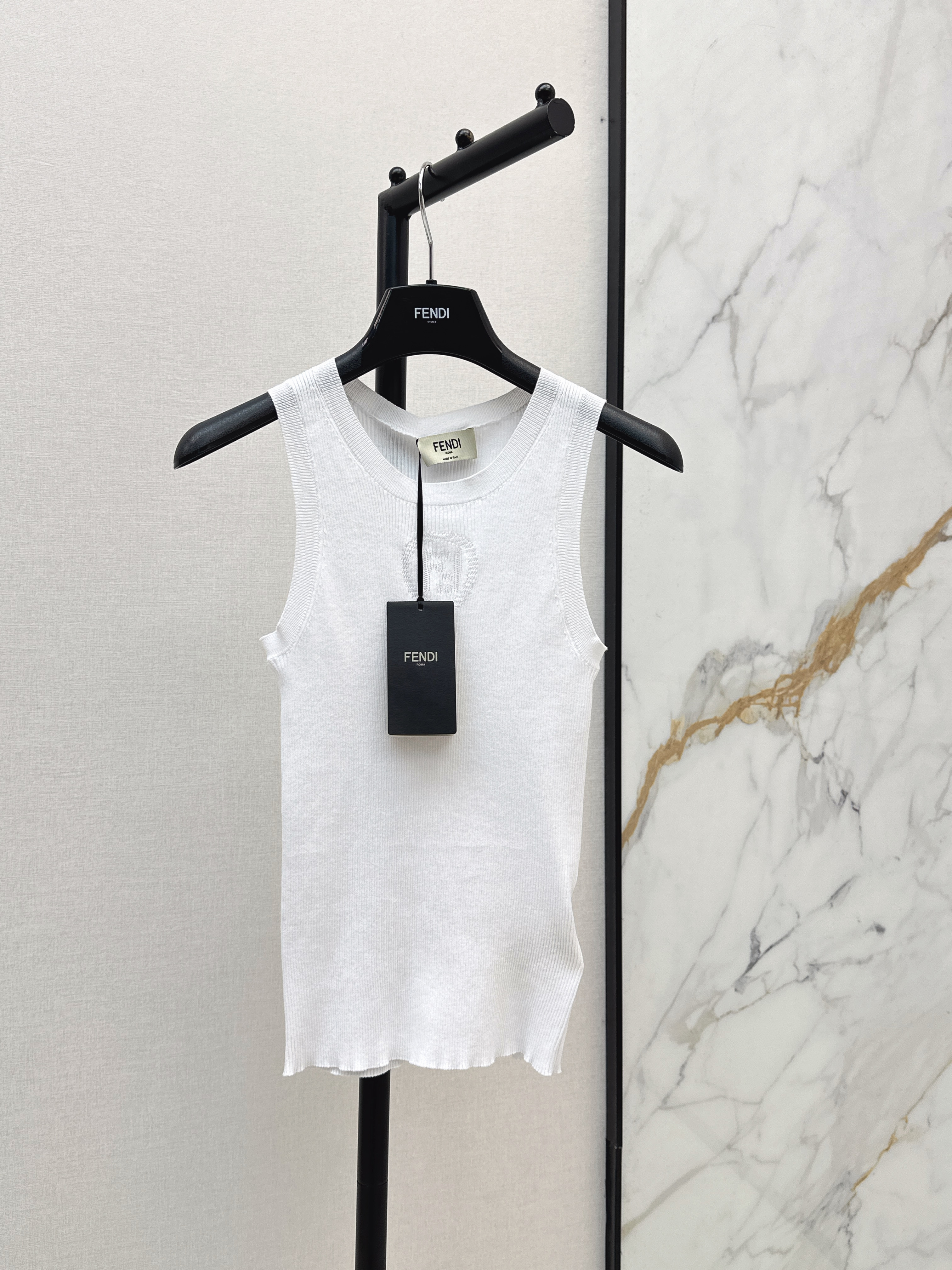 Fend 26ss jacquard knit vest