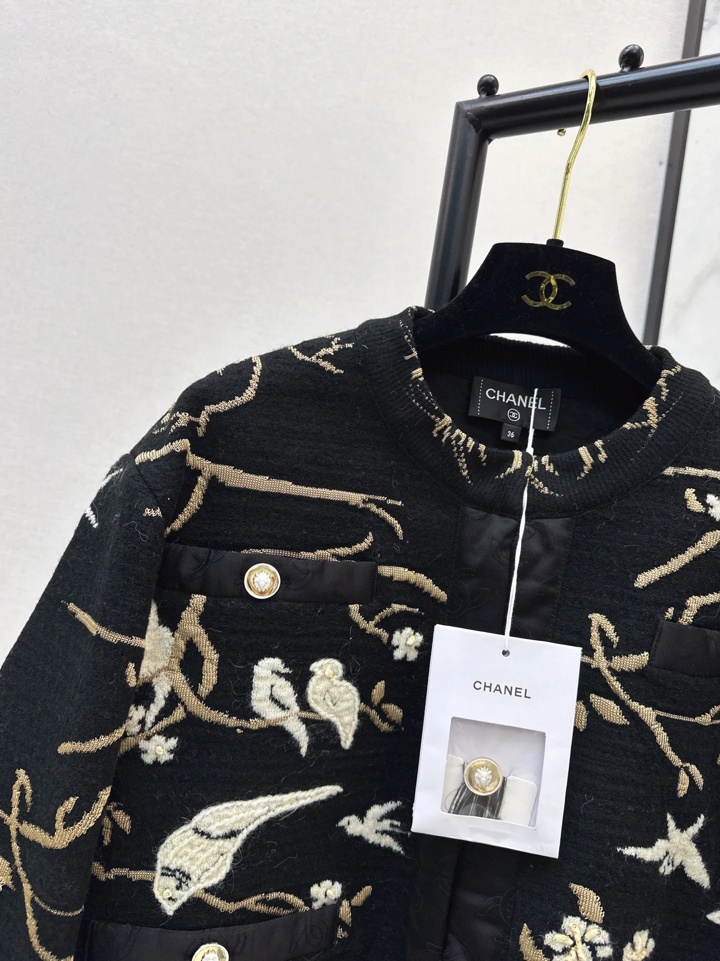 Chan 26ss embroidery jacquard jacket