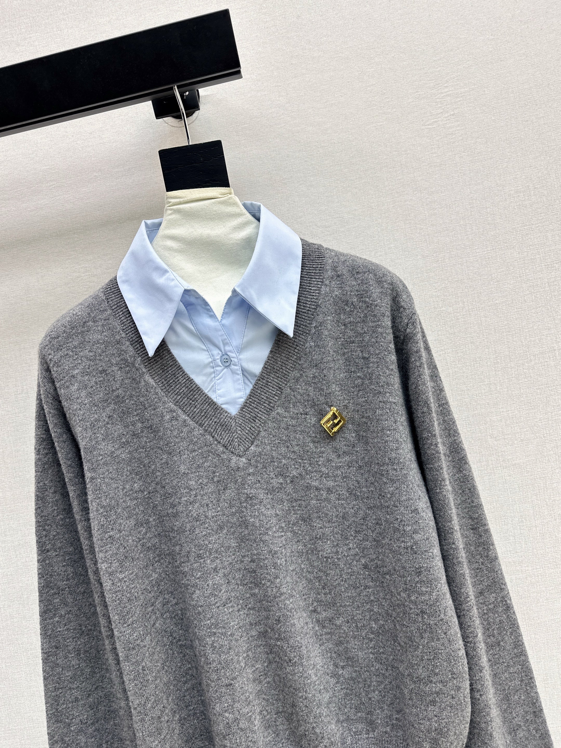 Fend 26ss 2in1 knit shirts