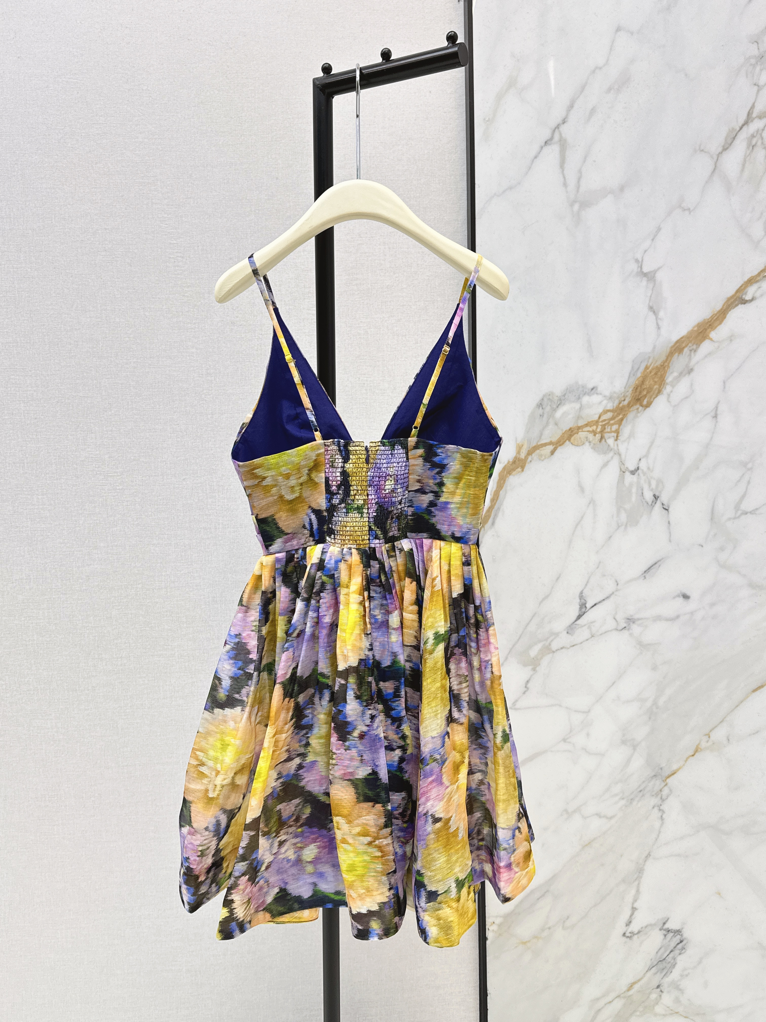 Zimm 26ss slip print dress