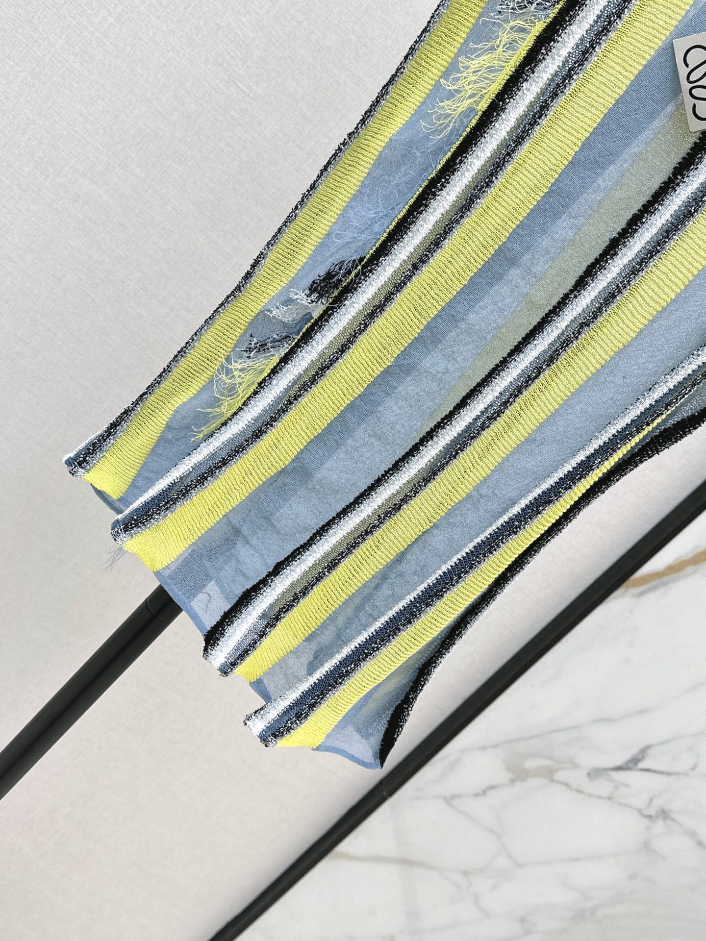 Loe 26ss stripe knit vest