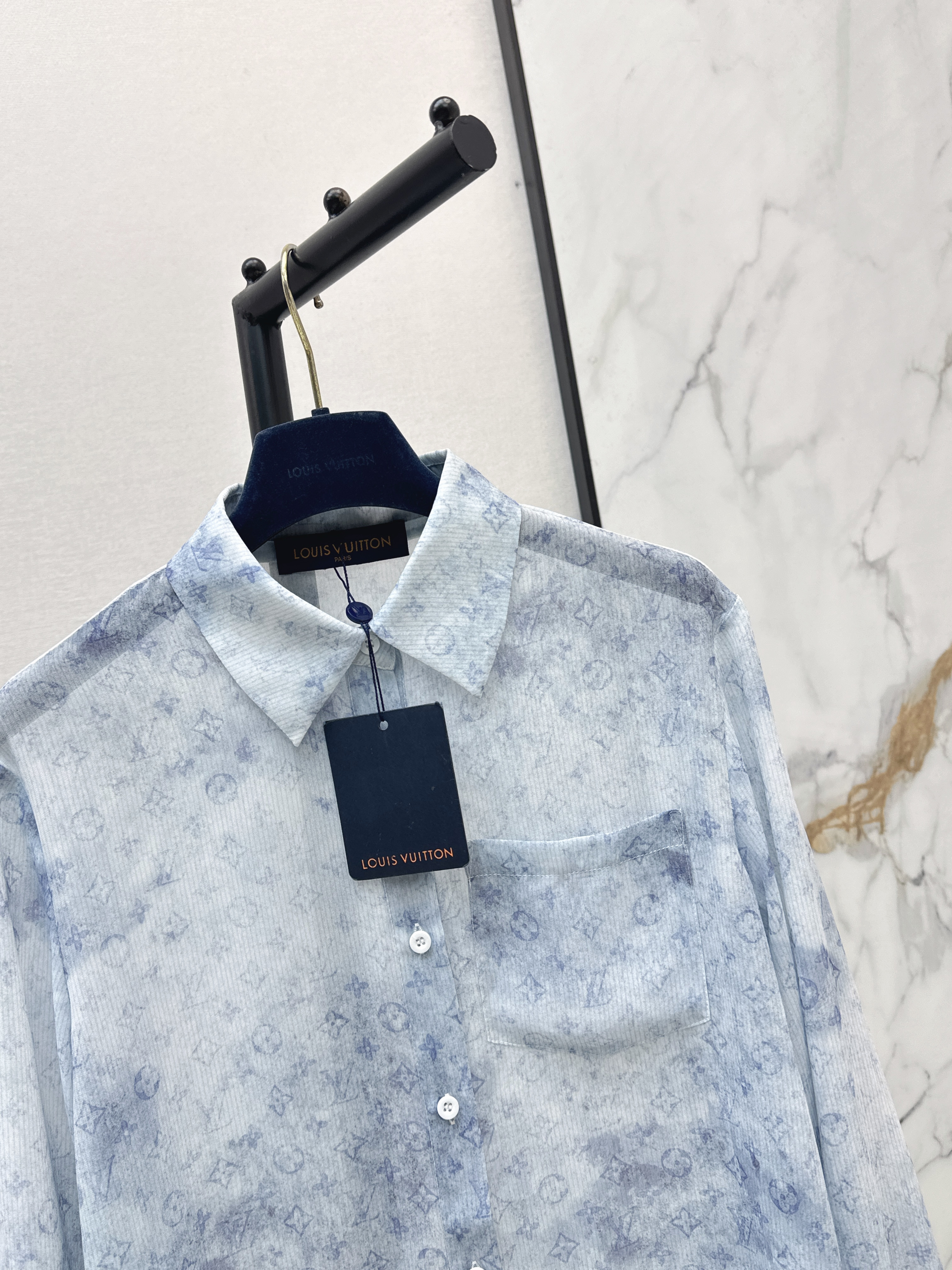 Loui 26ss gradient print shirt