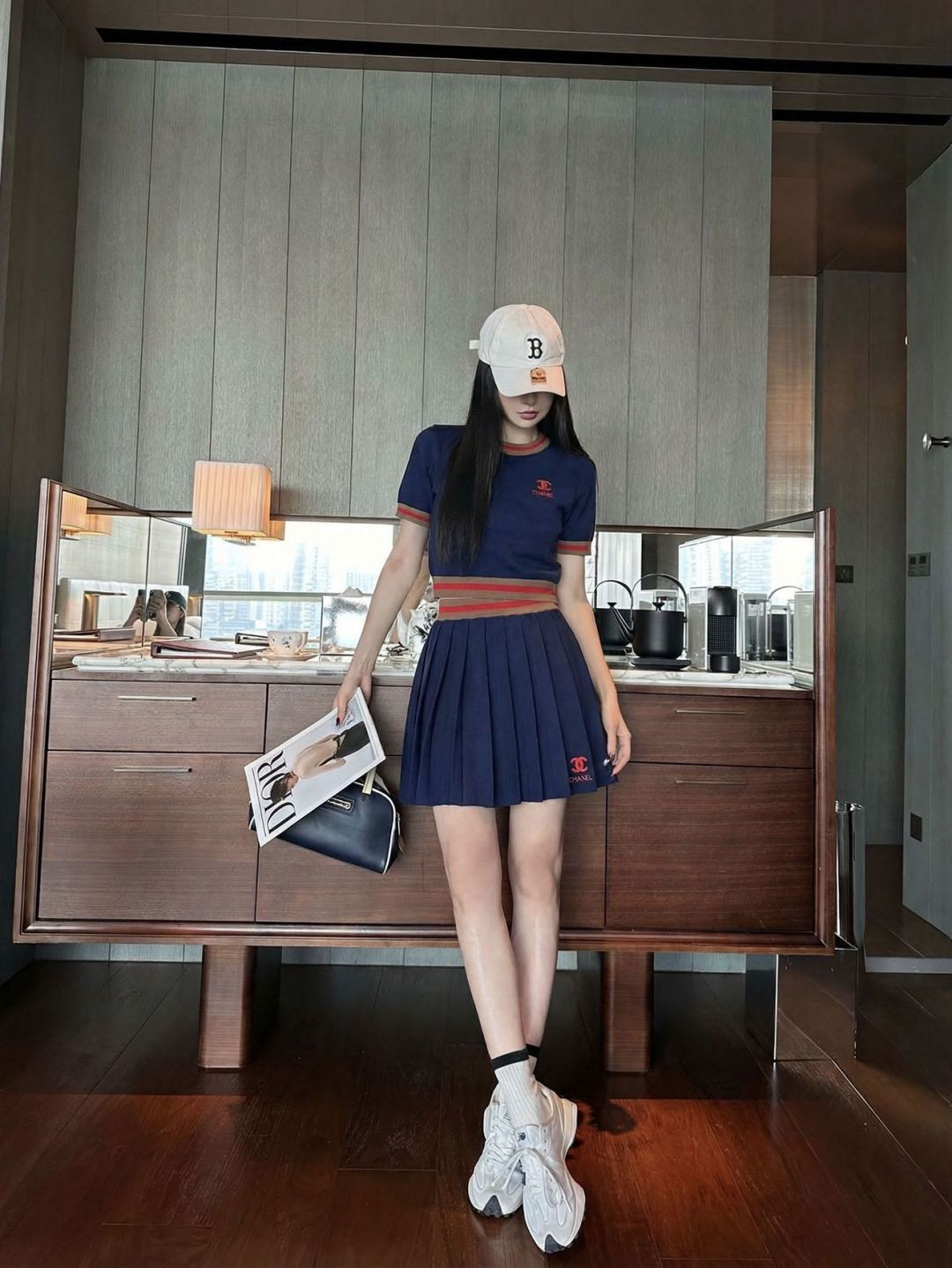 Chan 26ss knitted outfit sets