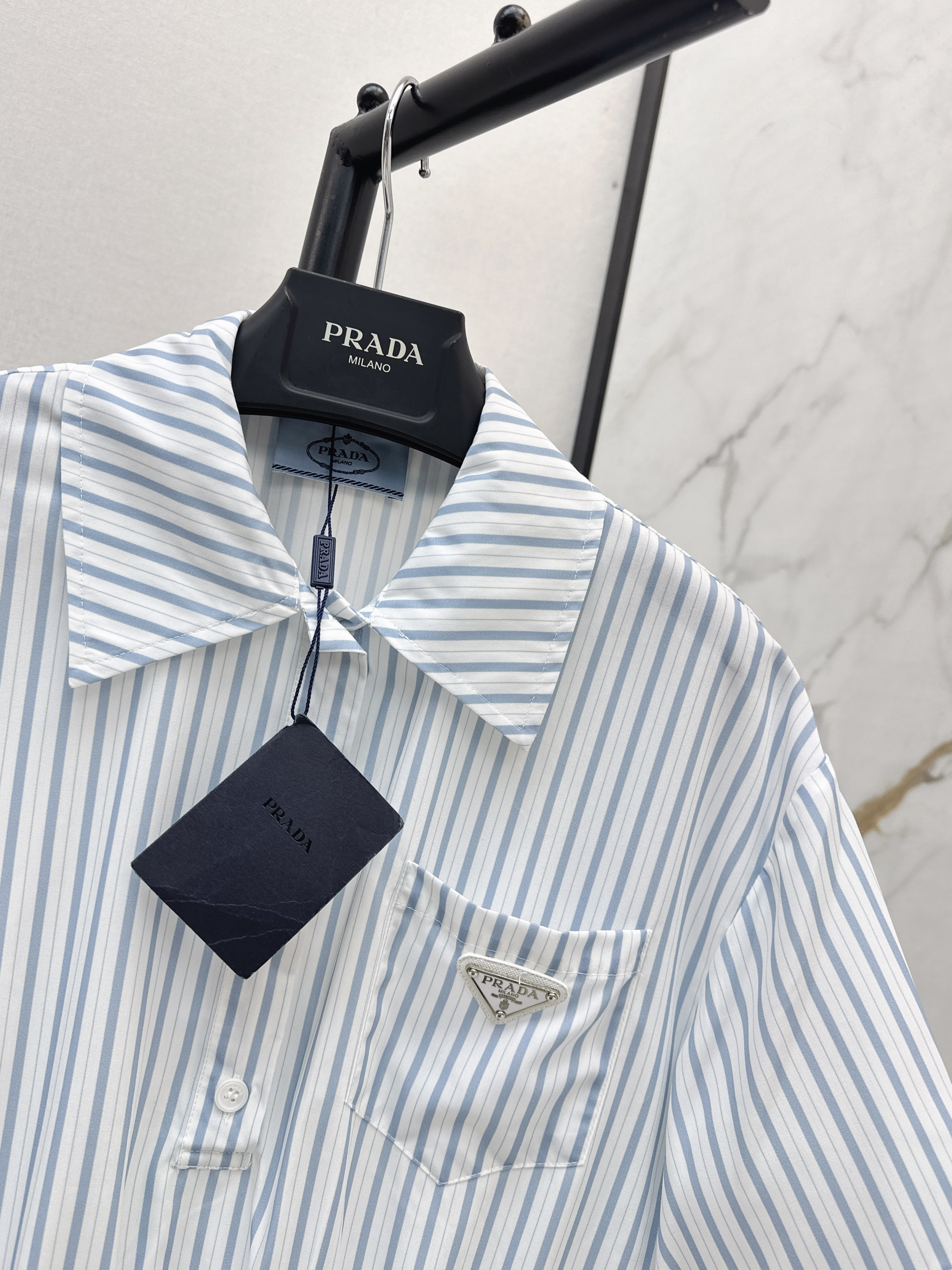 Pra 26ss stripe shirt dress