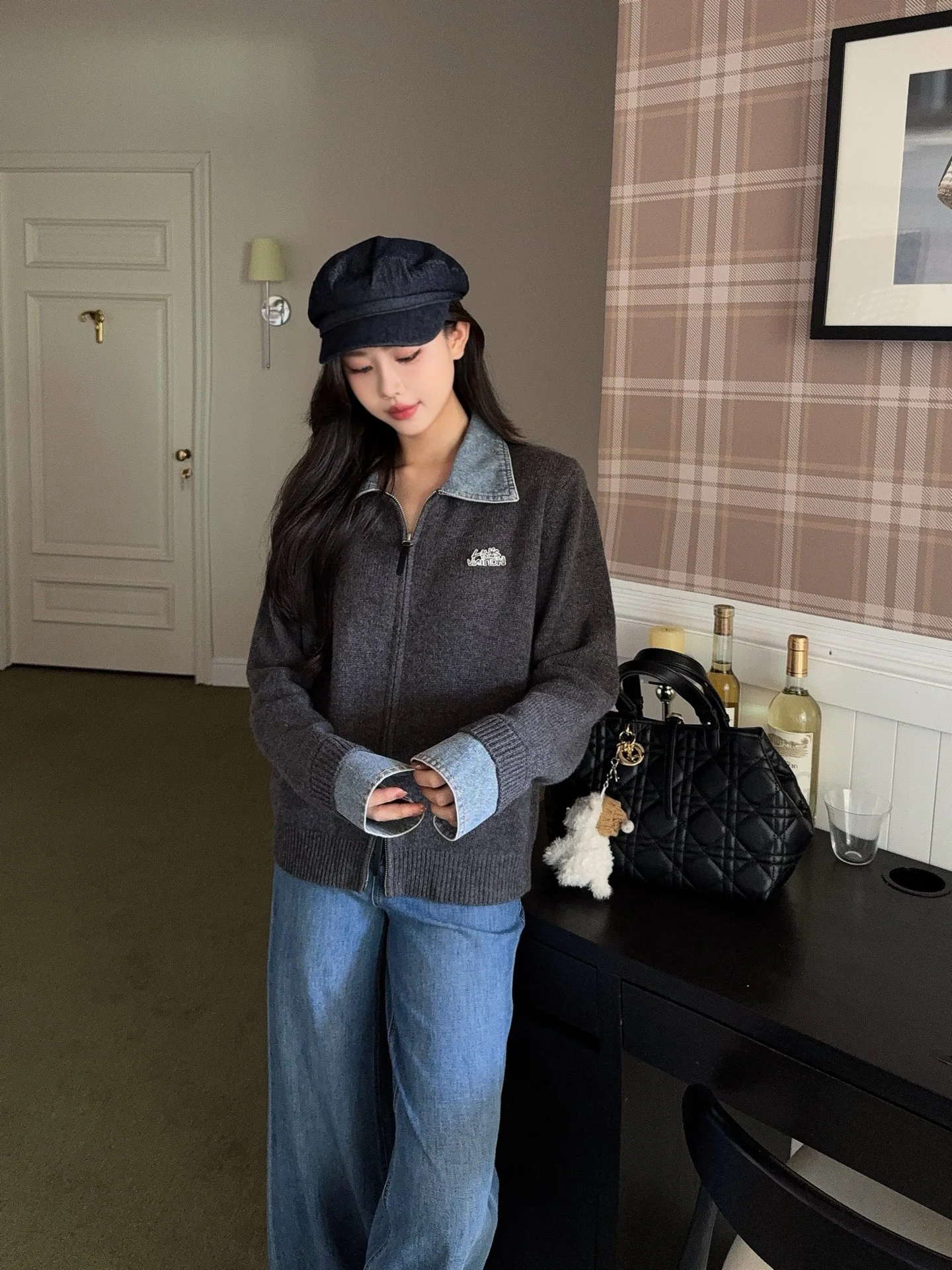 Loui 25fw polo cardigan