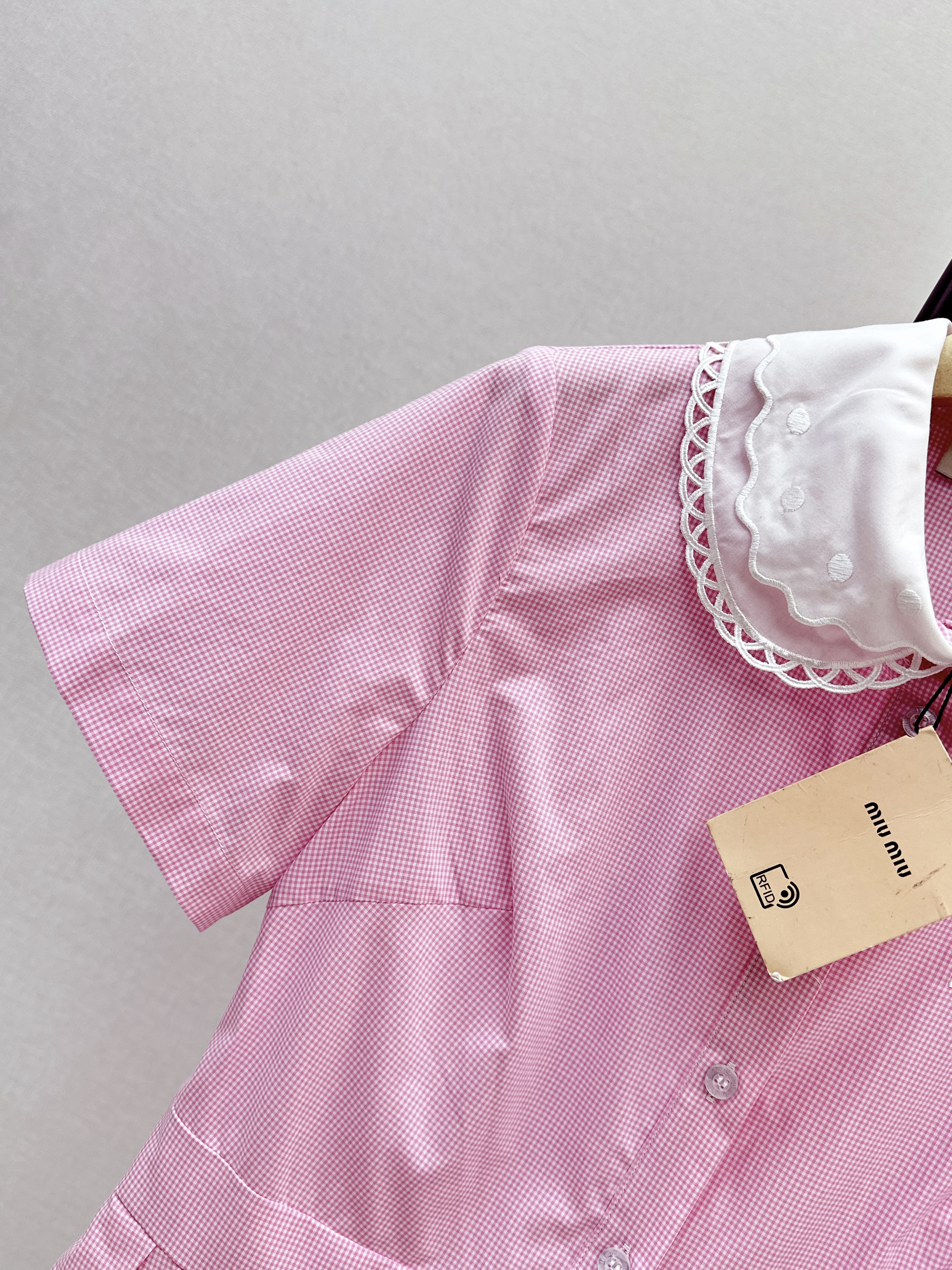 Miu 26ss peter pan collar dress