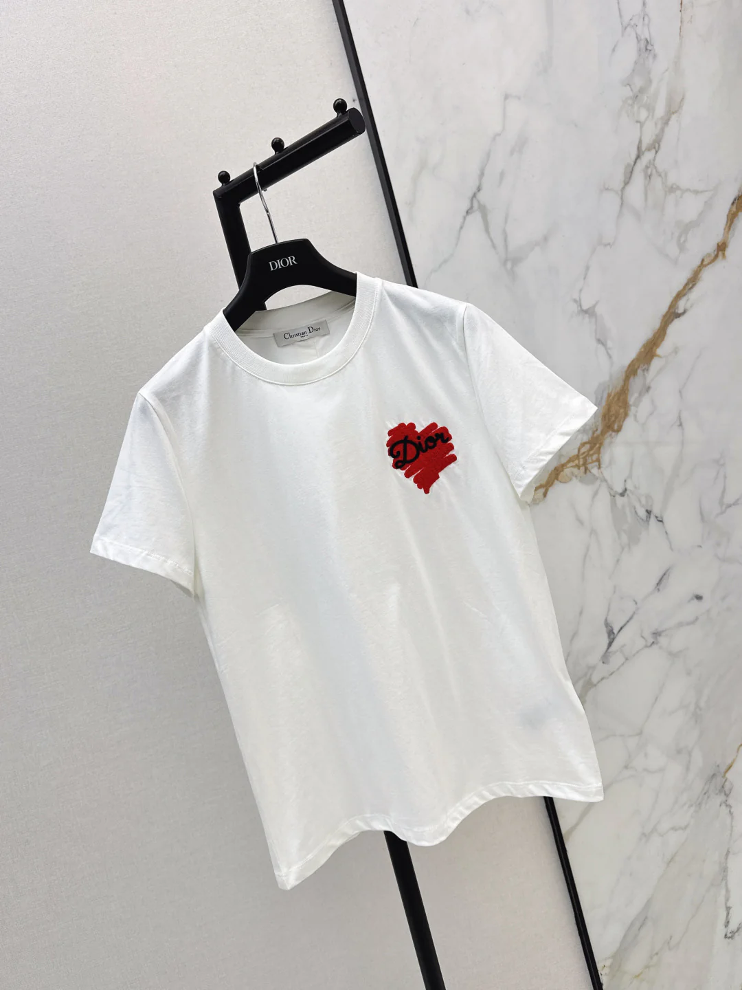 CD 26ss heart print t-shirts