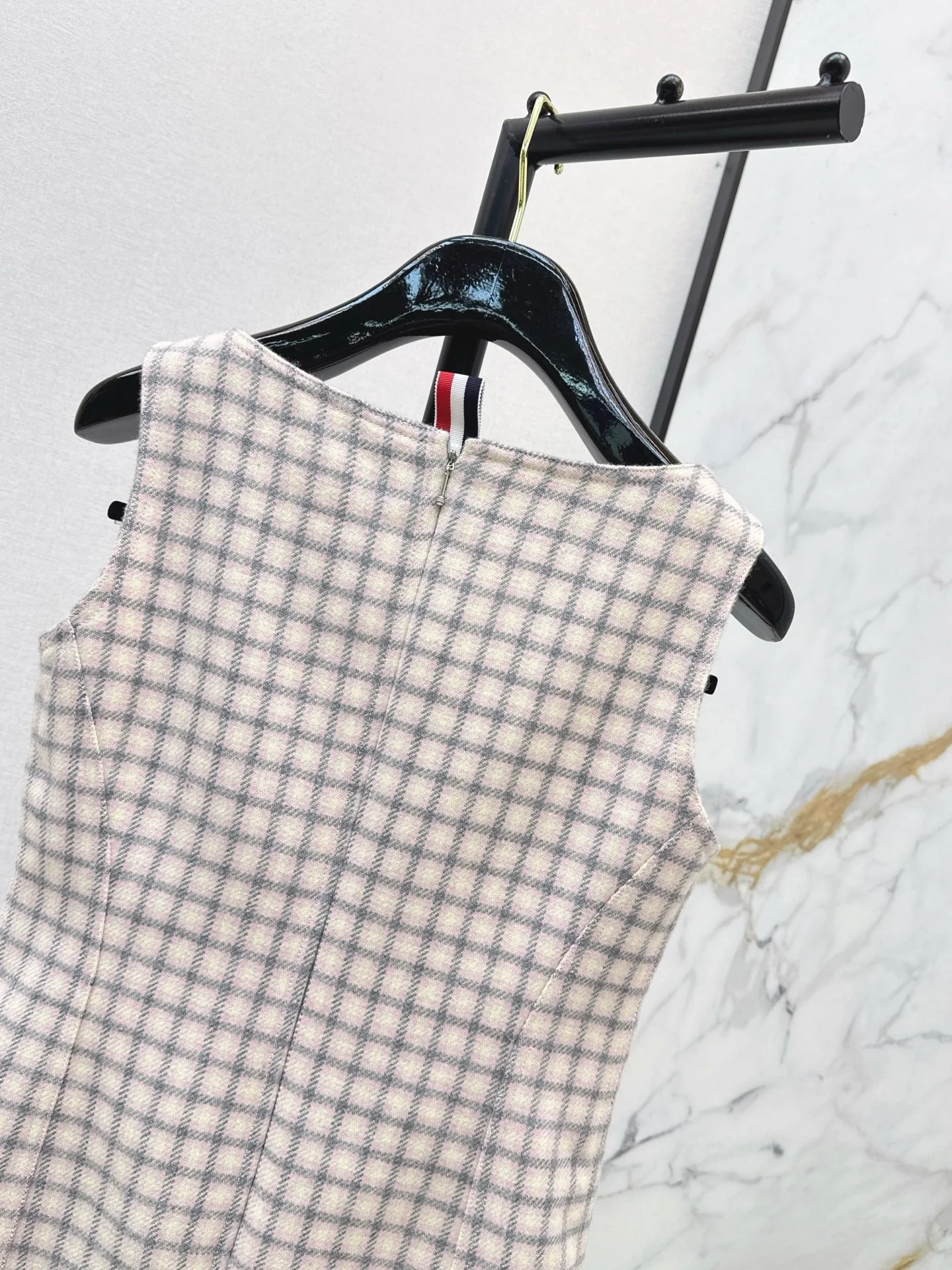 Thom 25fw tweed sleeveless dress