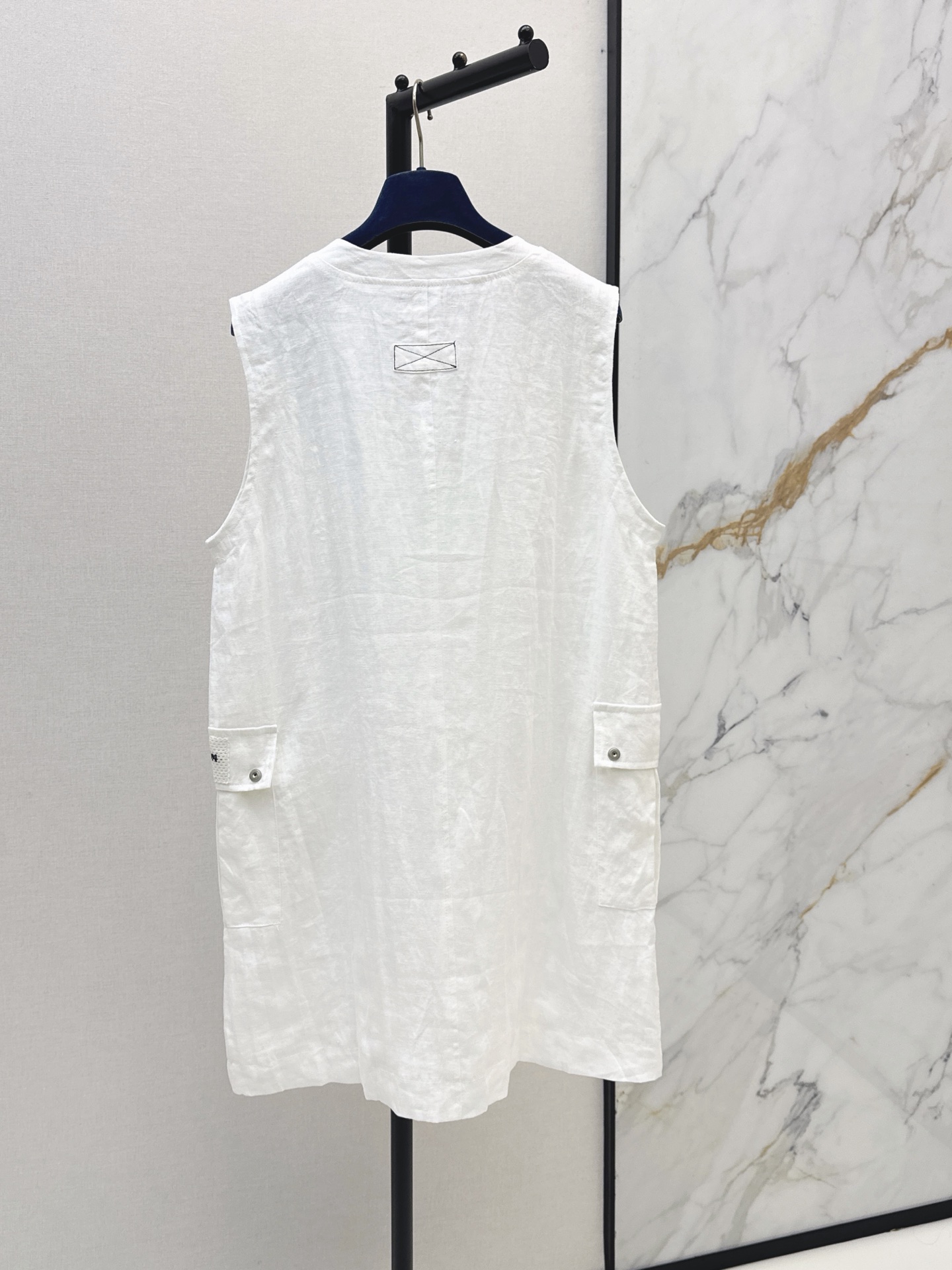 Loui 26ss linen sleeveless dress