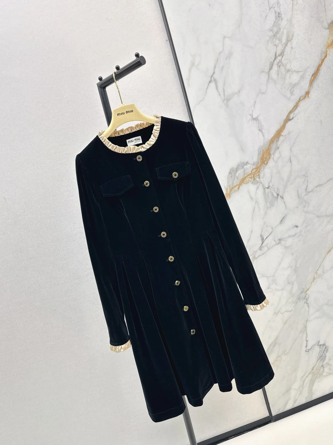Miu 25fw velvet dress