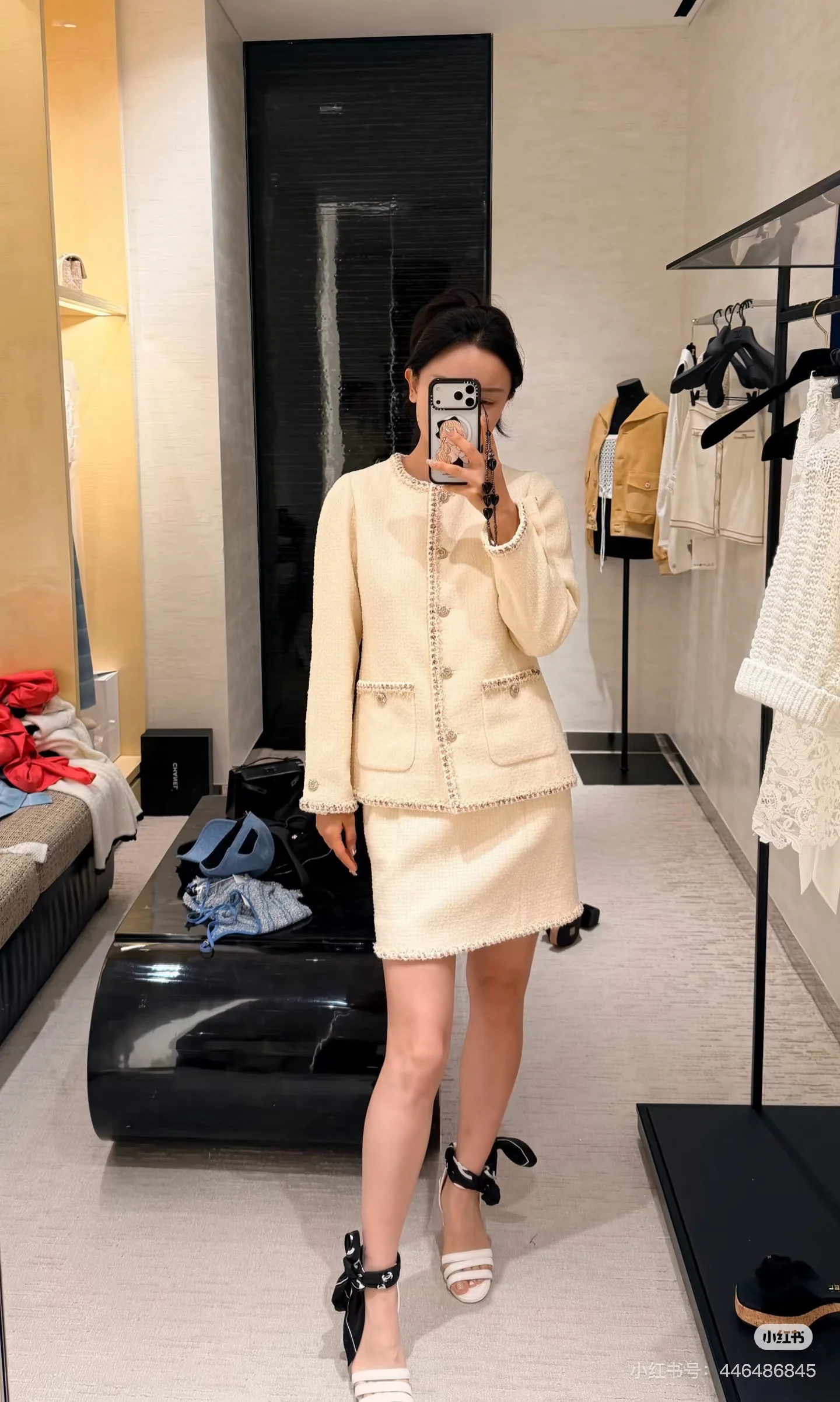 Chan 26ss woven skirts