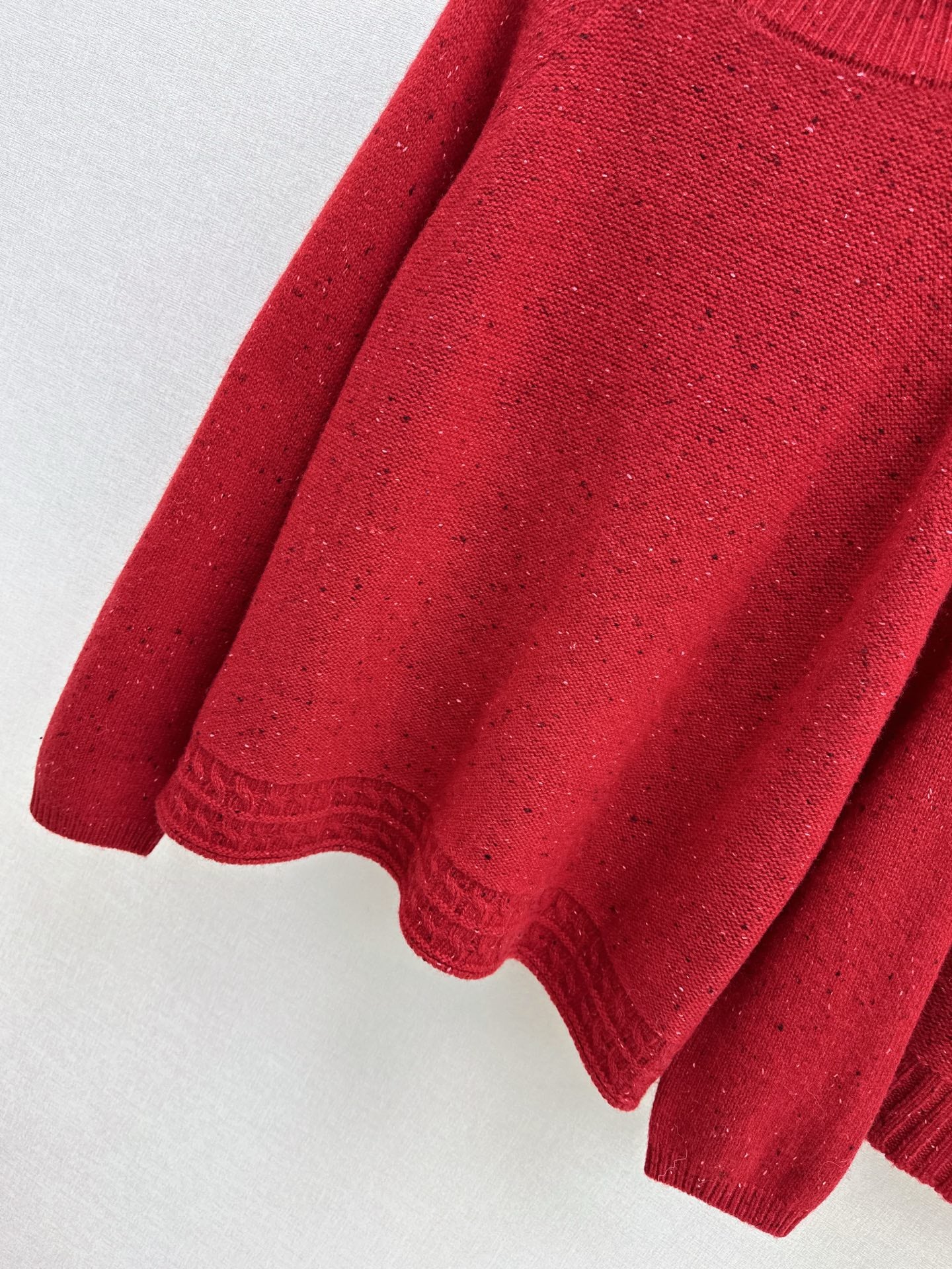 Brun 26ss knit high neck sweater+skirt outfit set