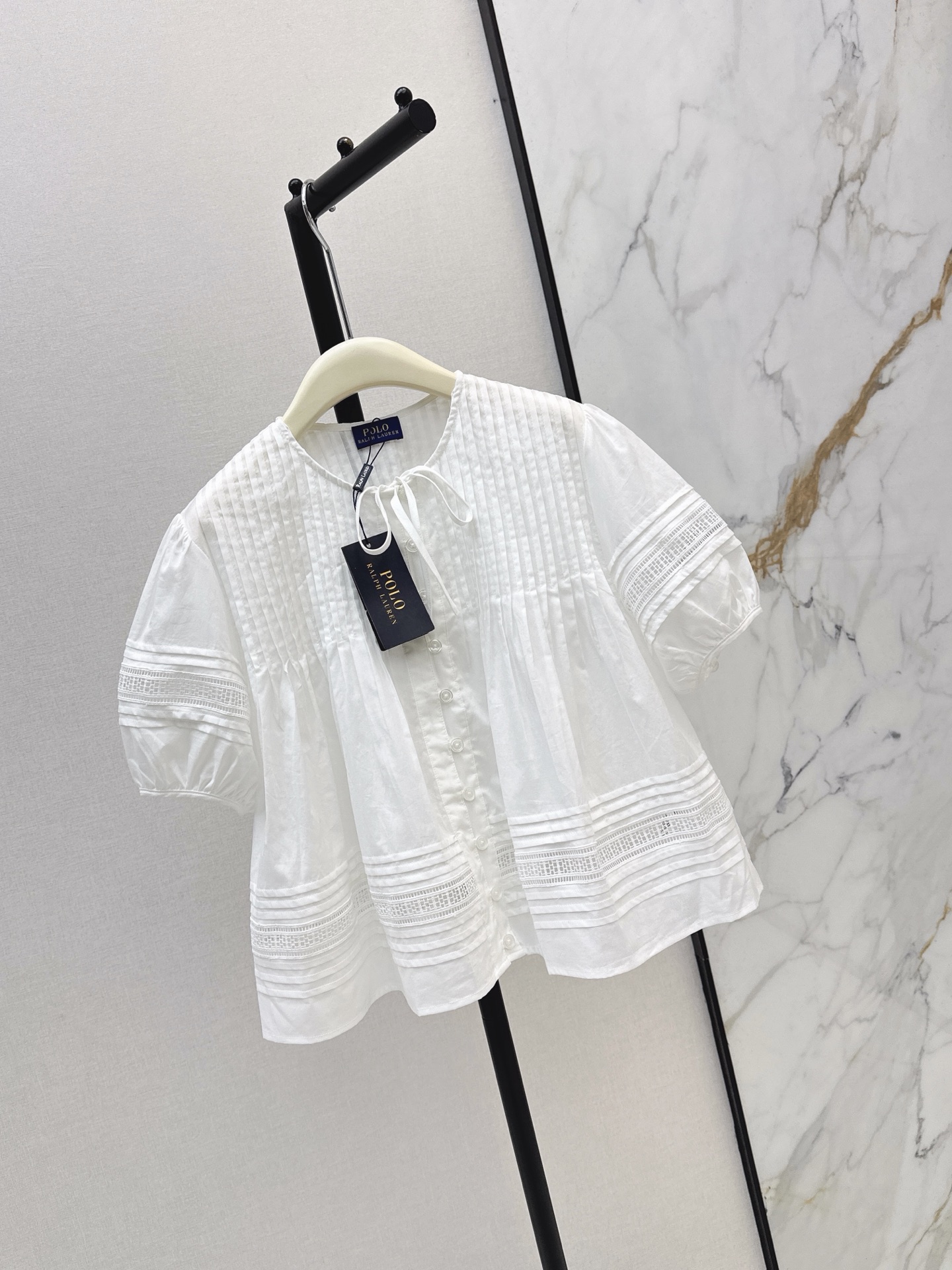 Ralp 26ss hollow lace shirt