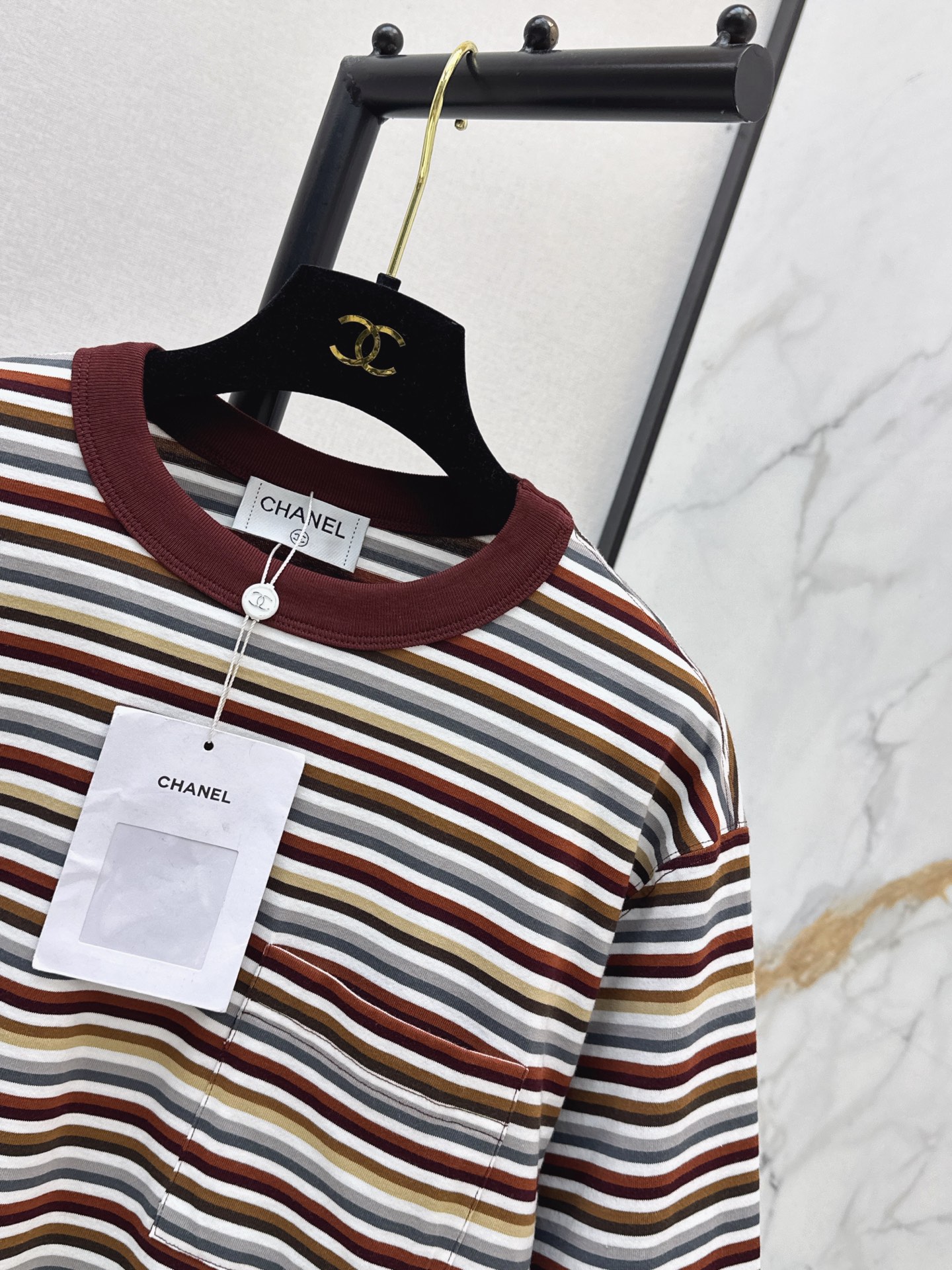 Chan 26ss stripe t-shirt