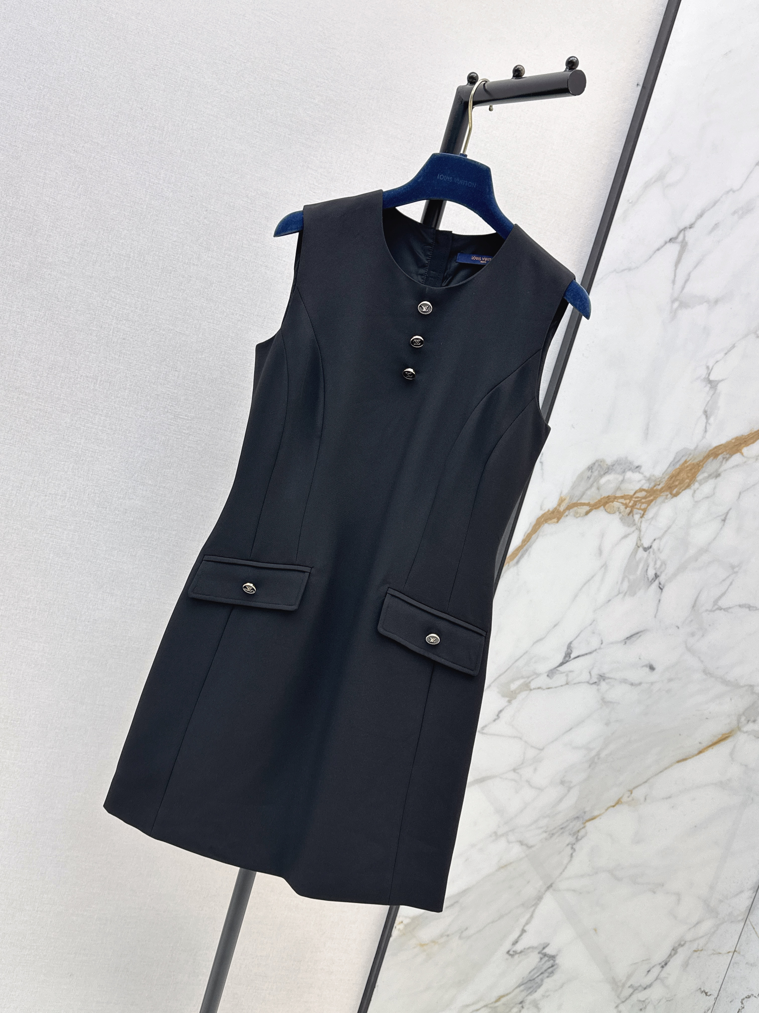 Louis 26SS Sleeveless Shift Mini Dress