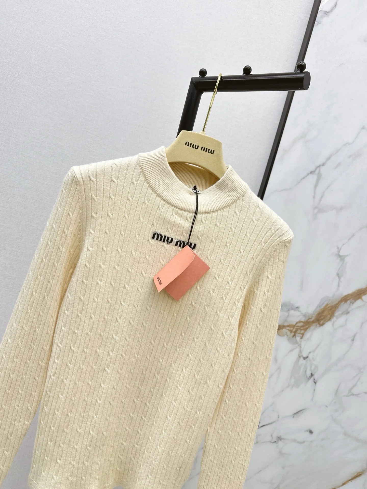 Miu 25fw jacquard basic tee