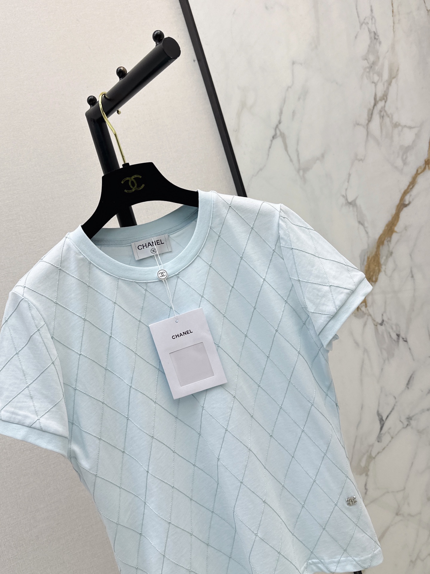 Chan 26ss argyle t-shirt
