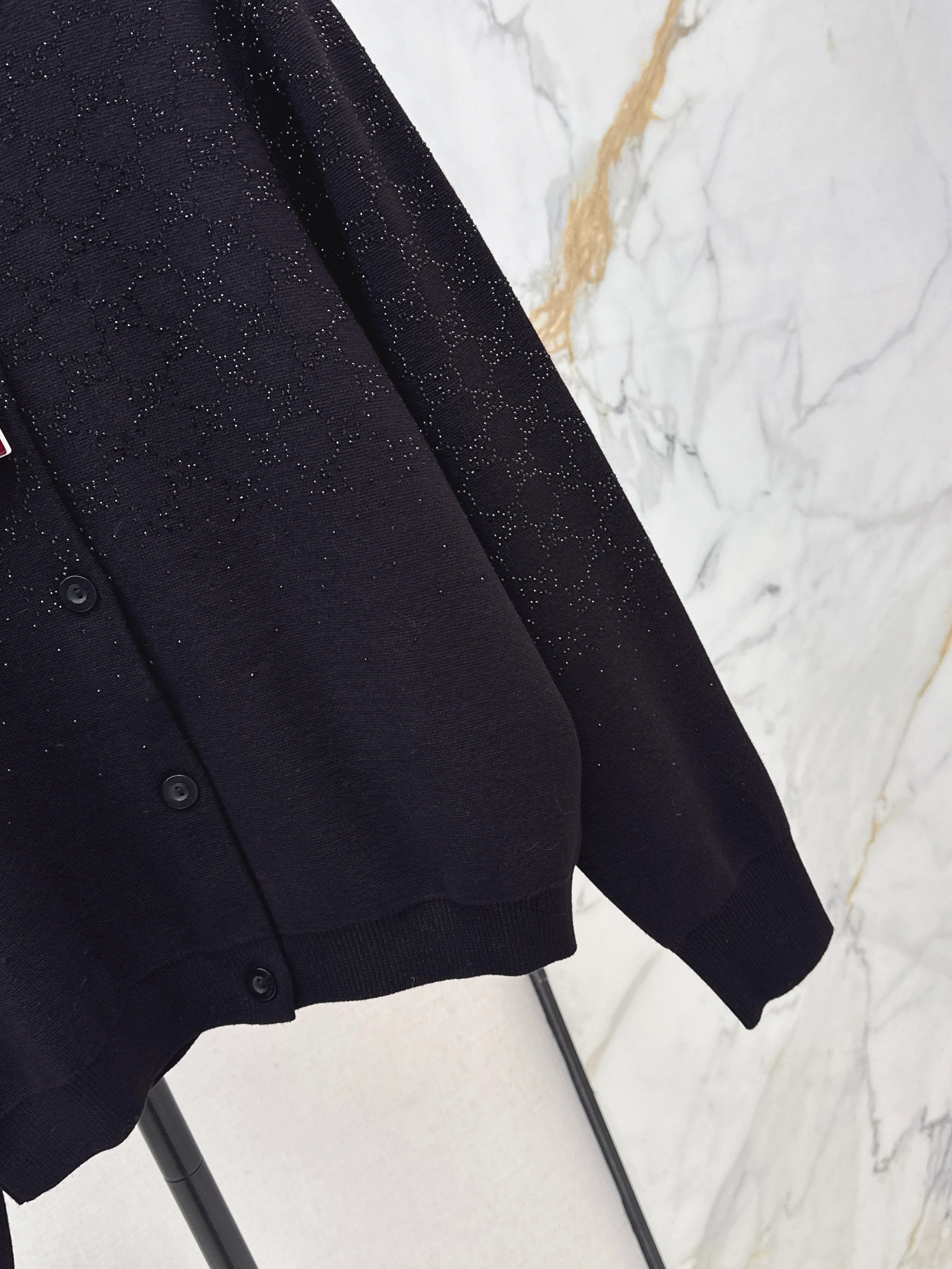 Gucc 26ss rhinestone cardigan
