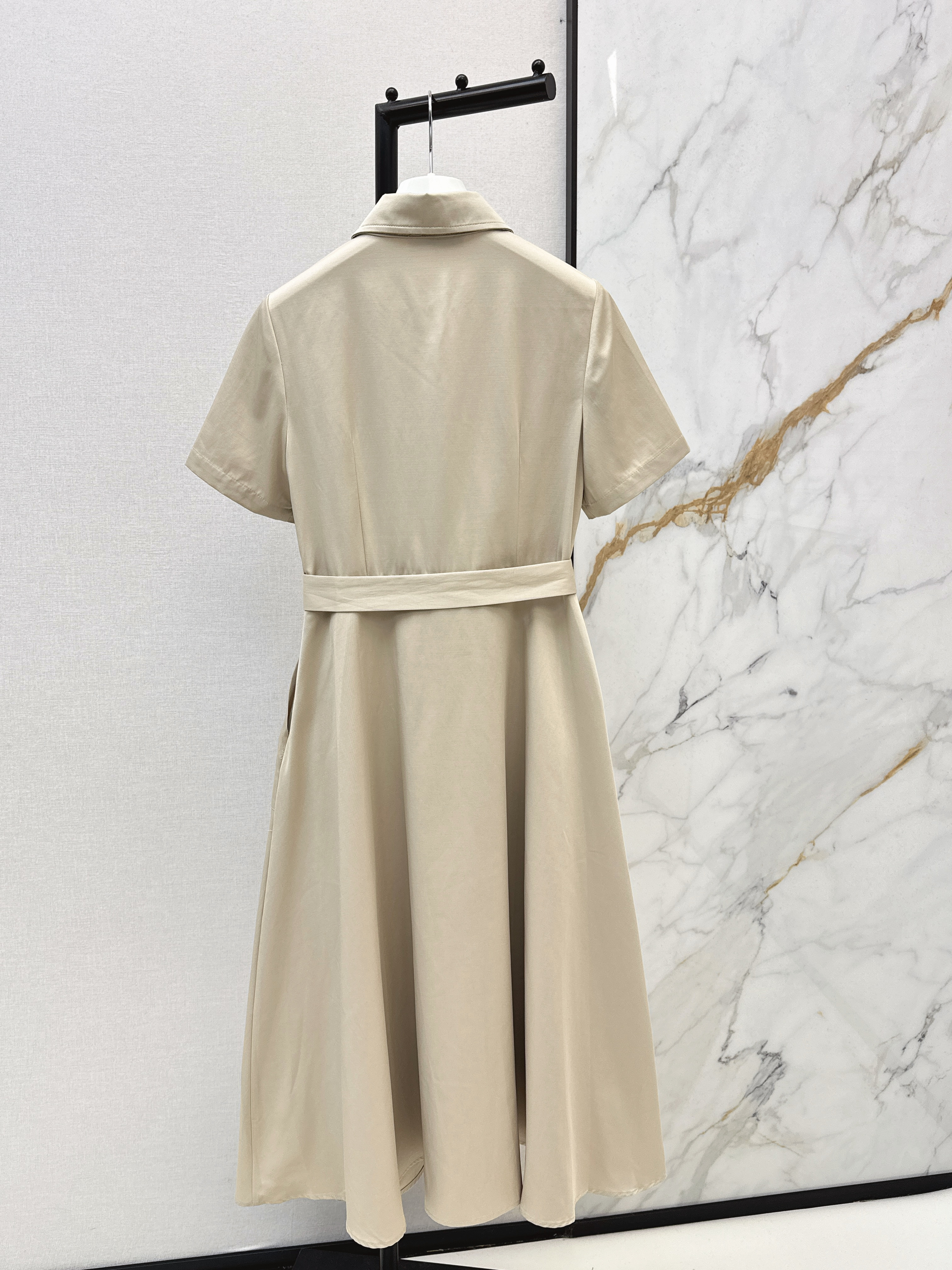 Loe 26ss logo embroidery dress