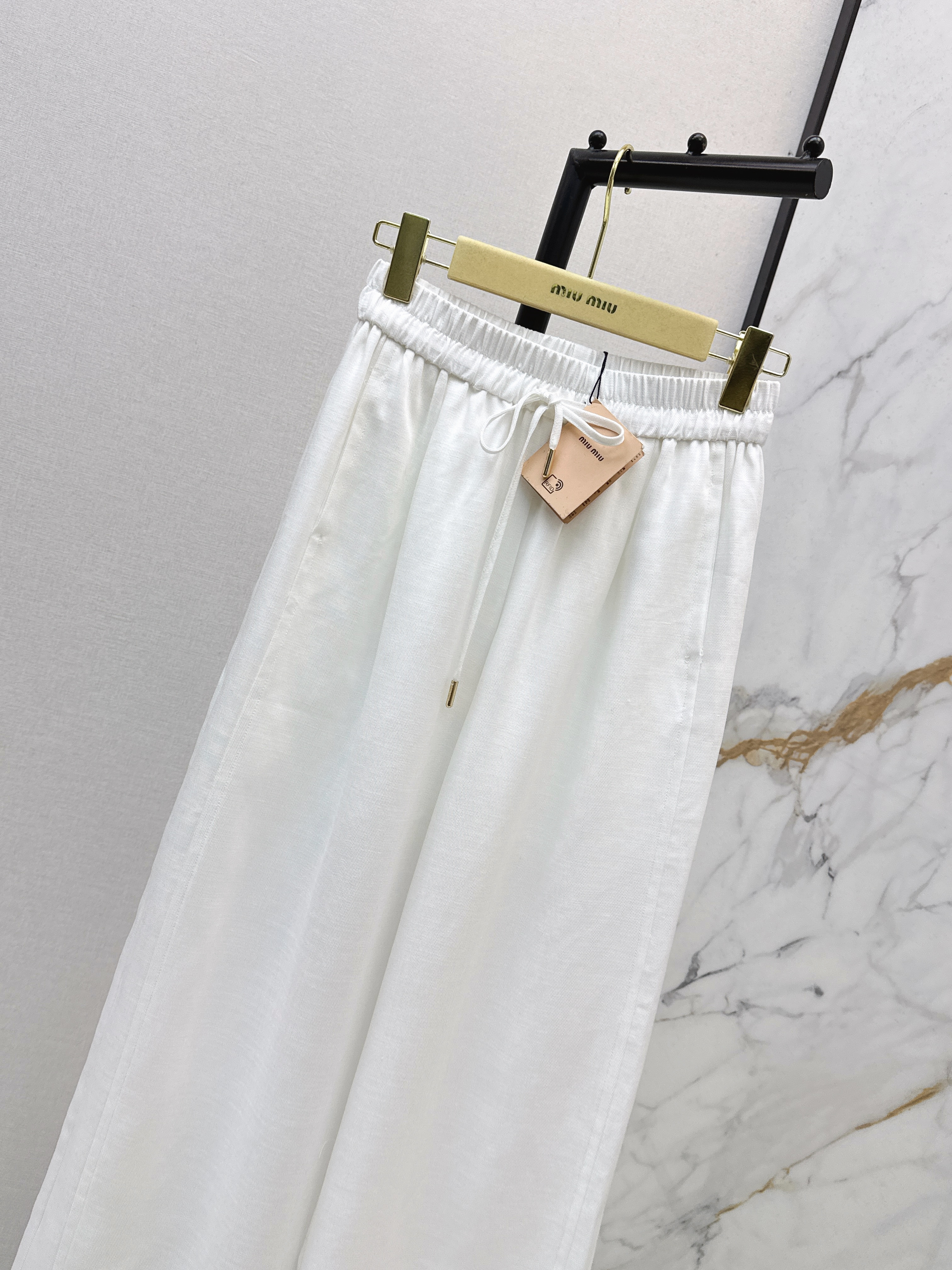 Miu 26ss wide-leg pants