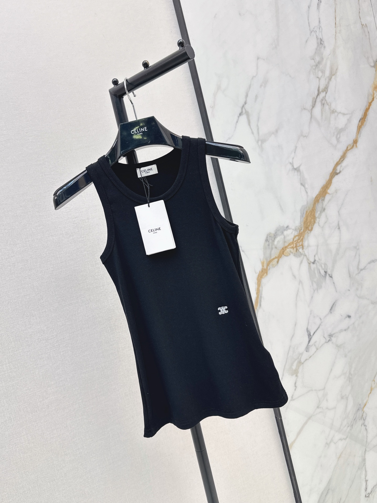 Celi 26ss rib knit vest
