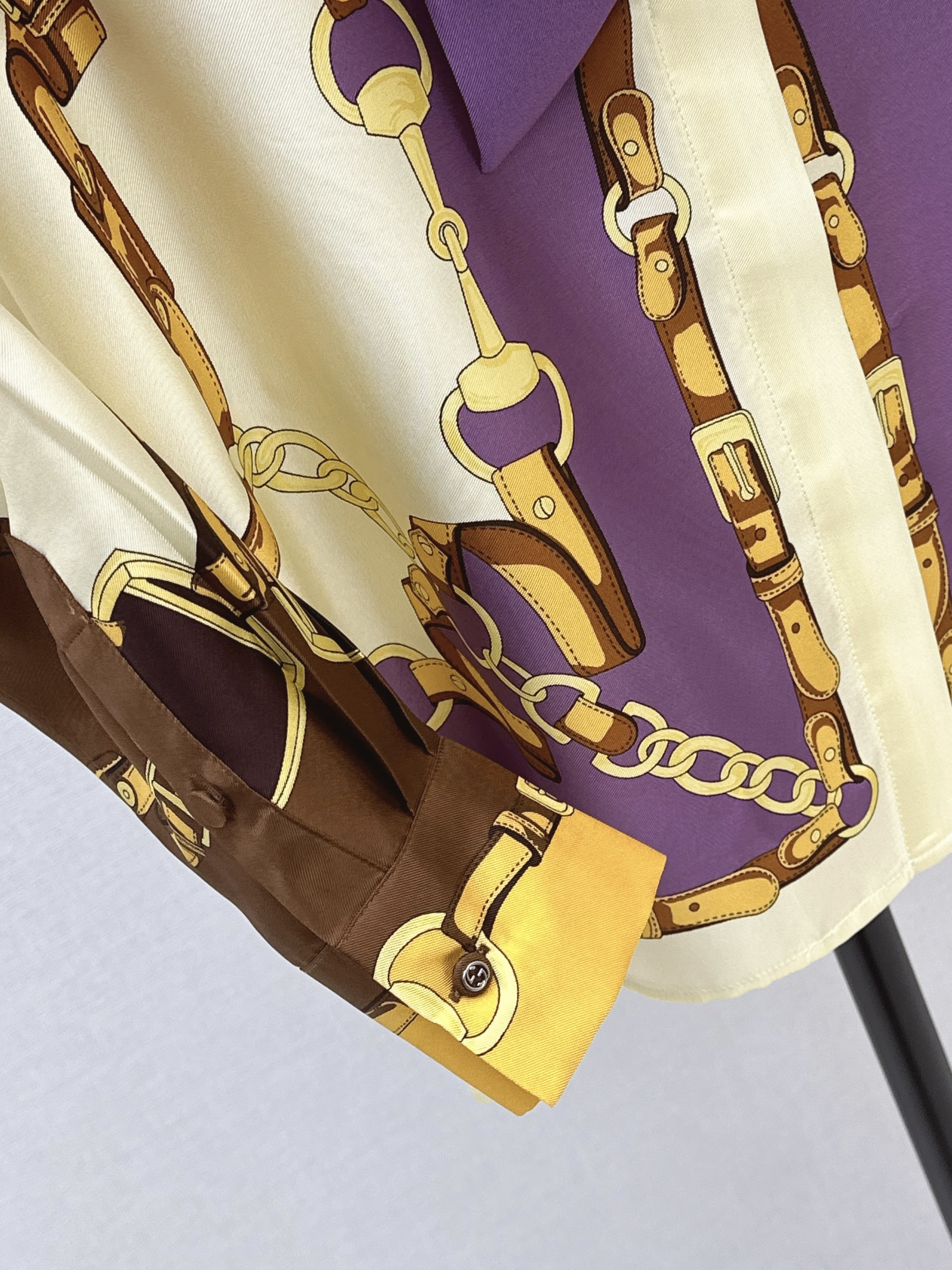 Guc 26ss print silk shirt