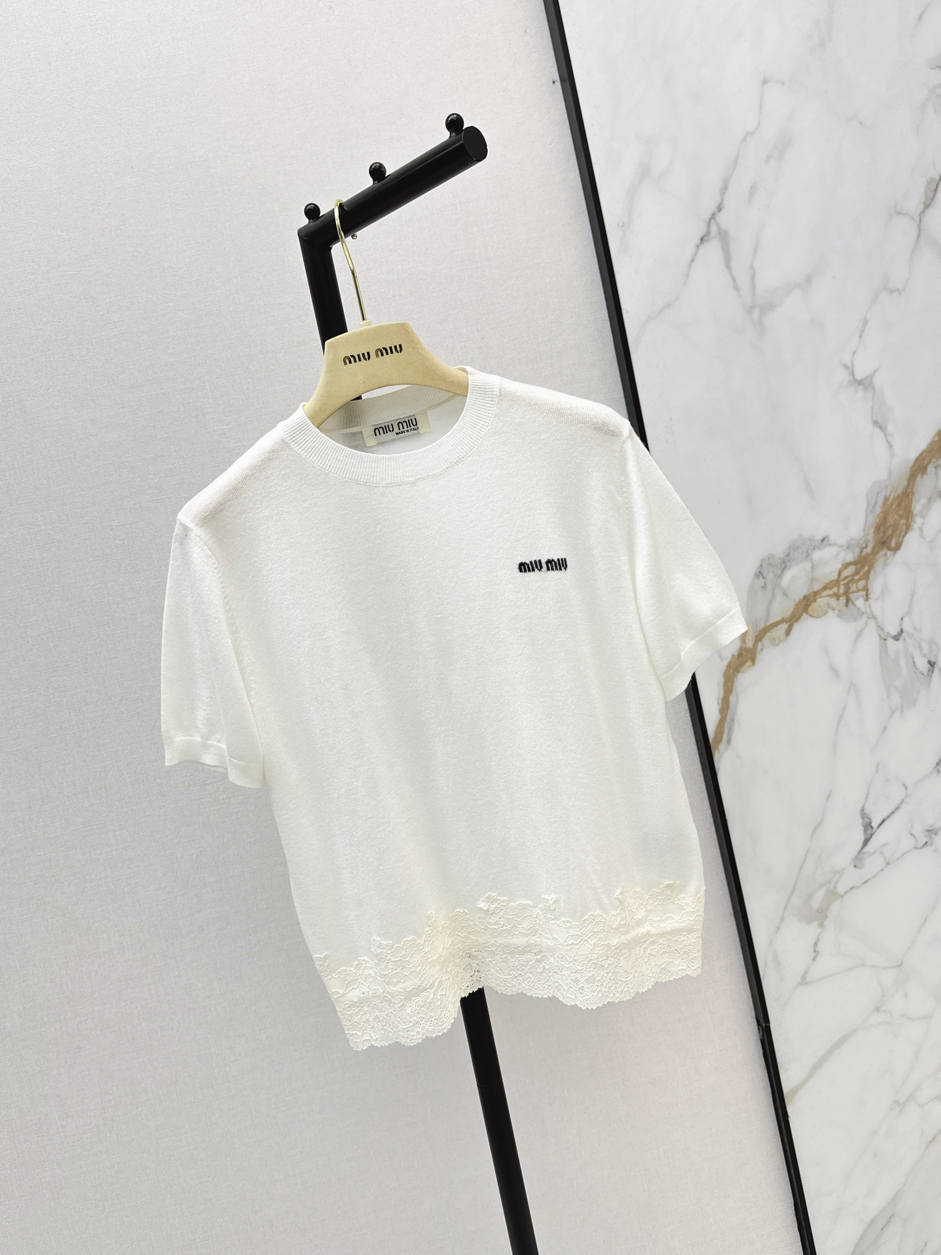 Miu 26ss contract lace knitwear