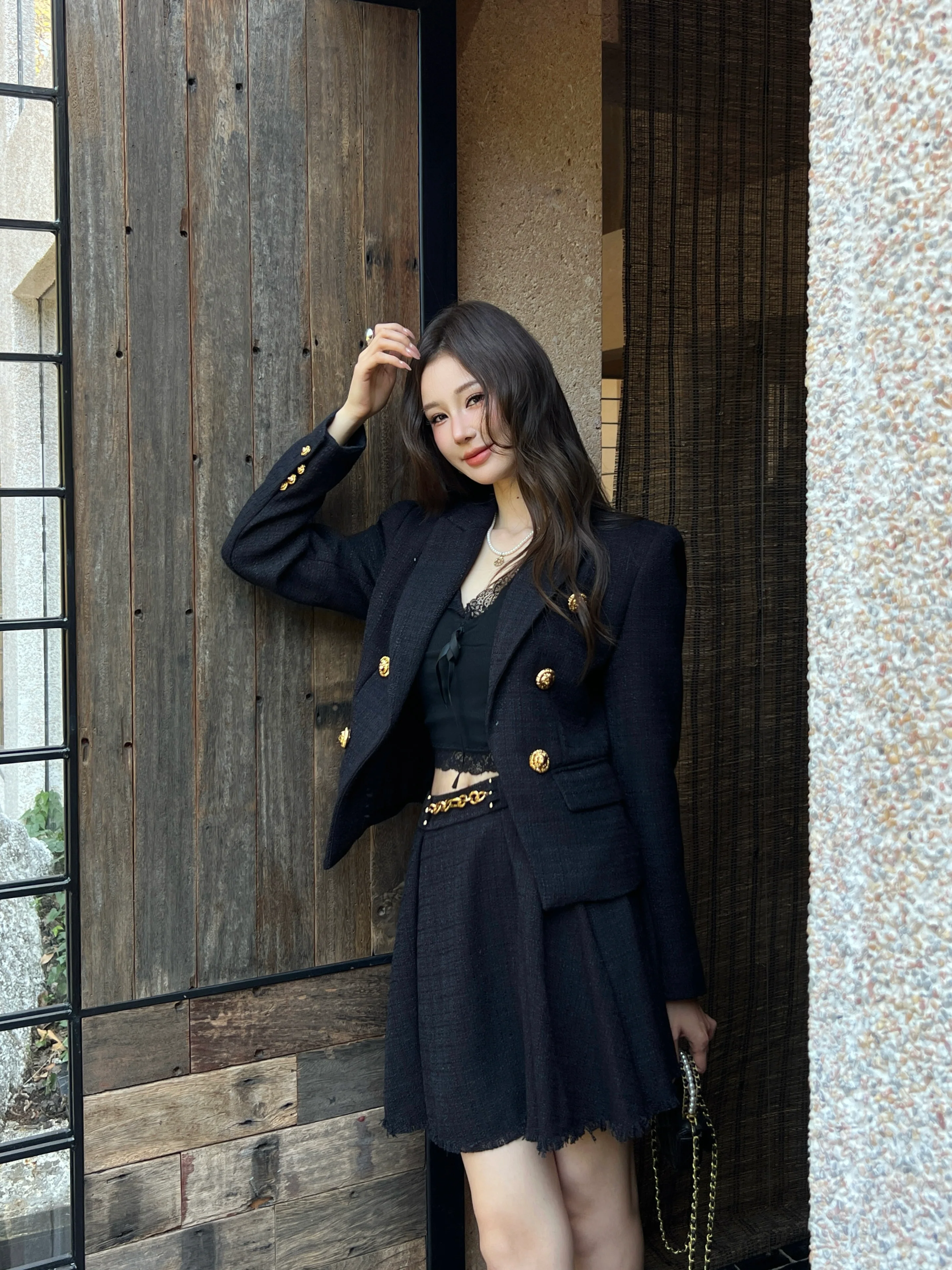 Bal 26ss double-breasted suit