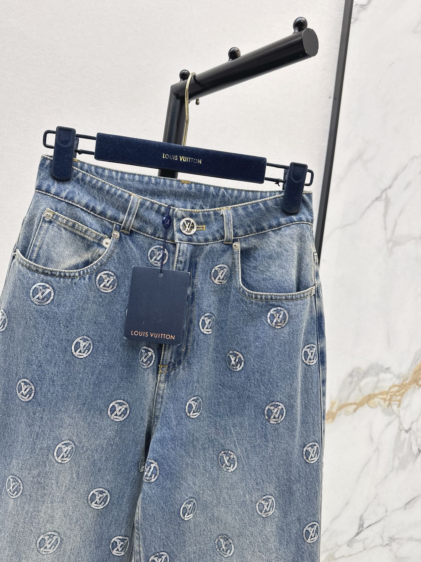 Loui 25fw embroidery denim pants