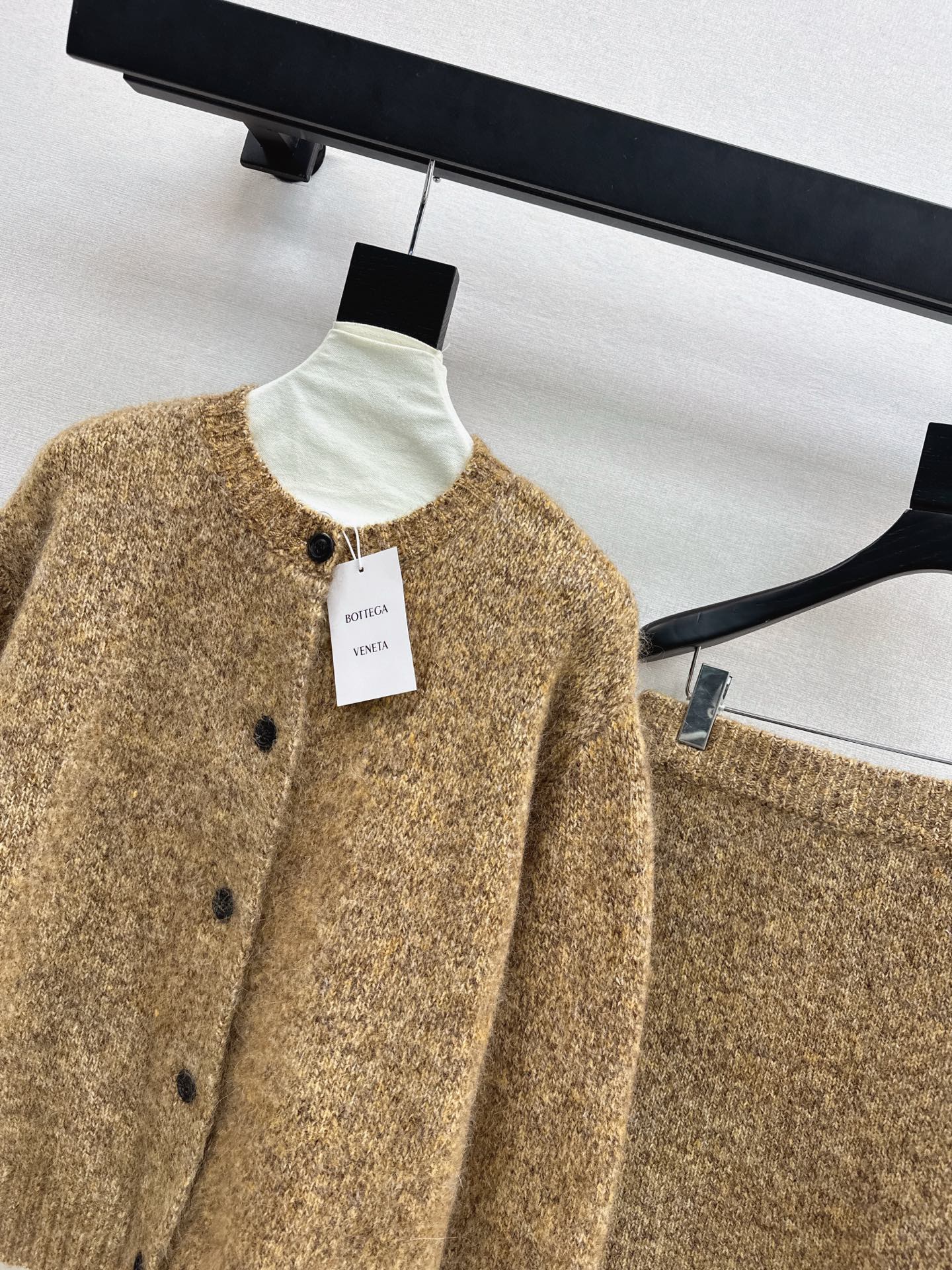 Bott 25fw wool cardigan skirts outfit sets