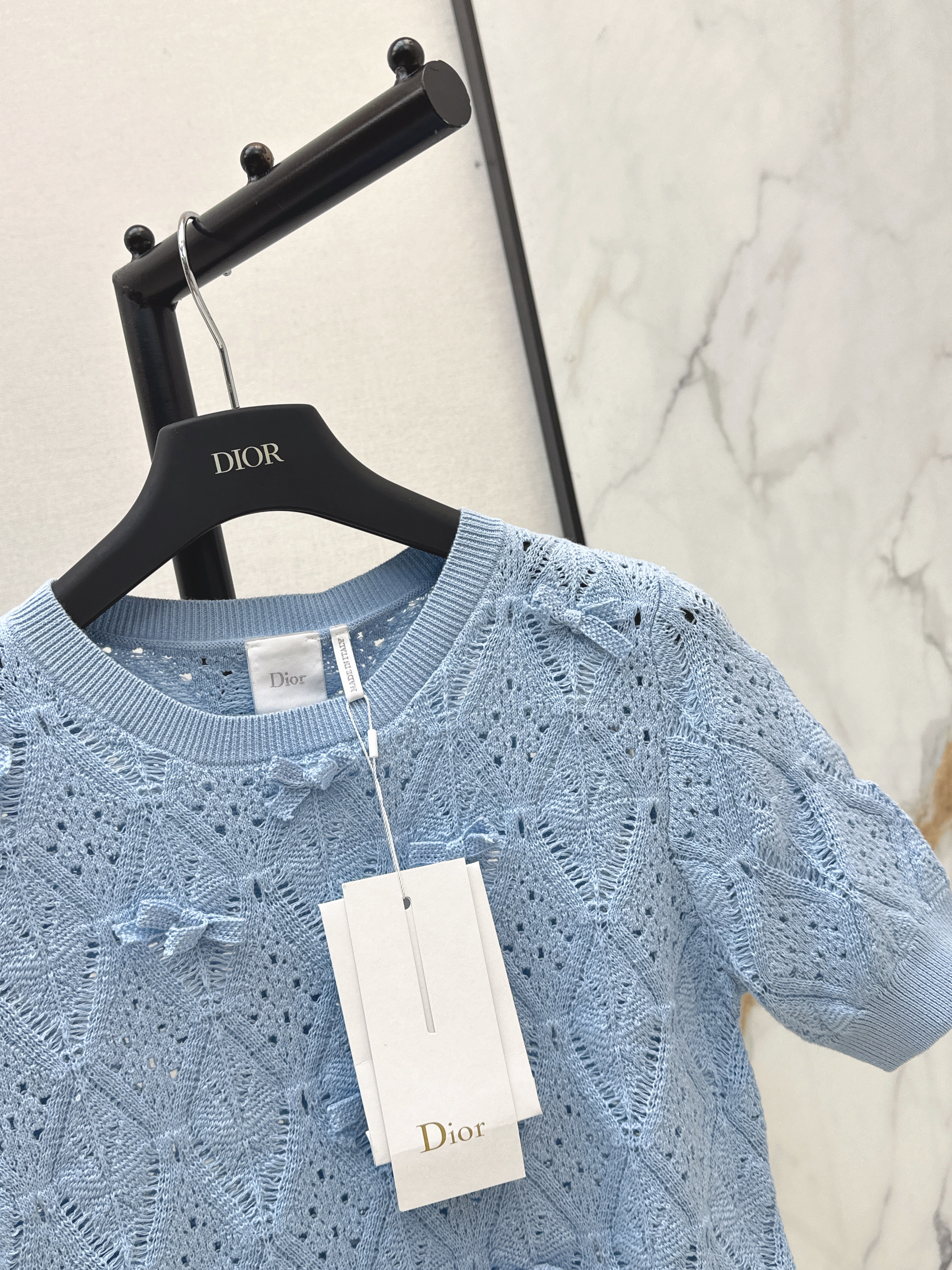 CD 26ss bow hollow knitwear