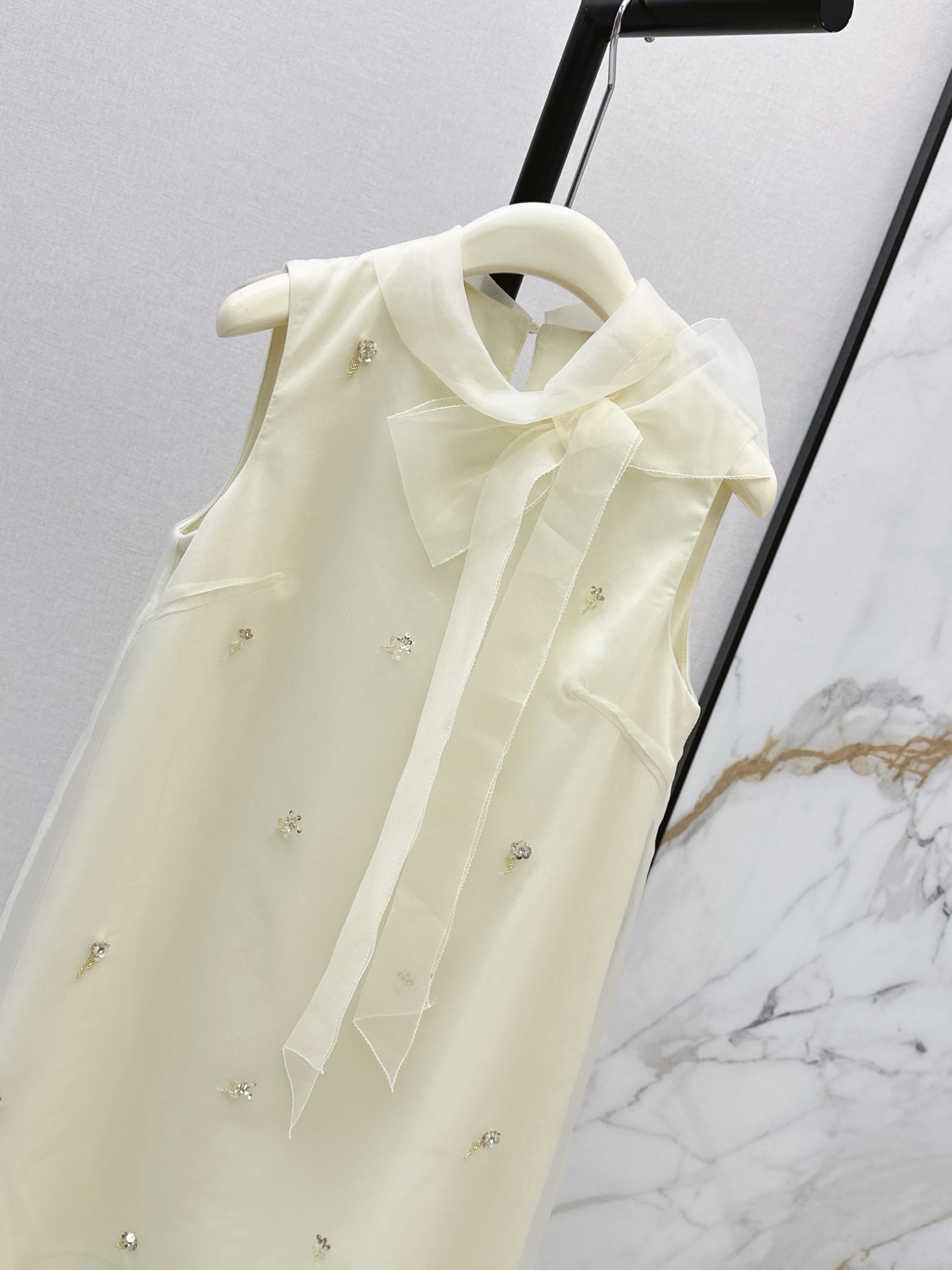 Miu 26ss sleeveless ribbon dress