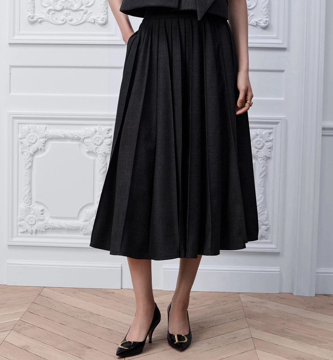 CD 26ss pleated skirt