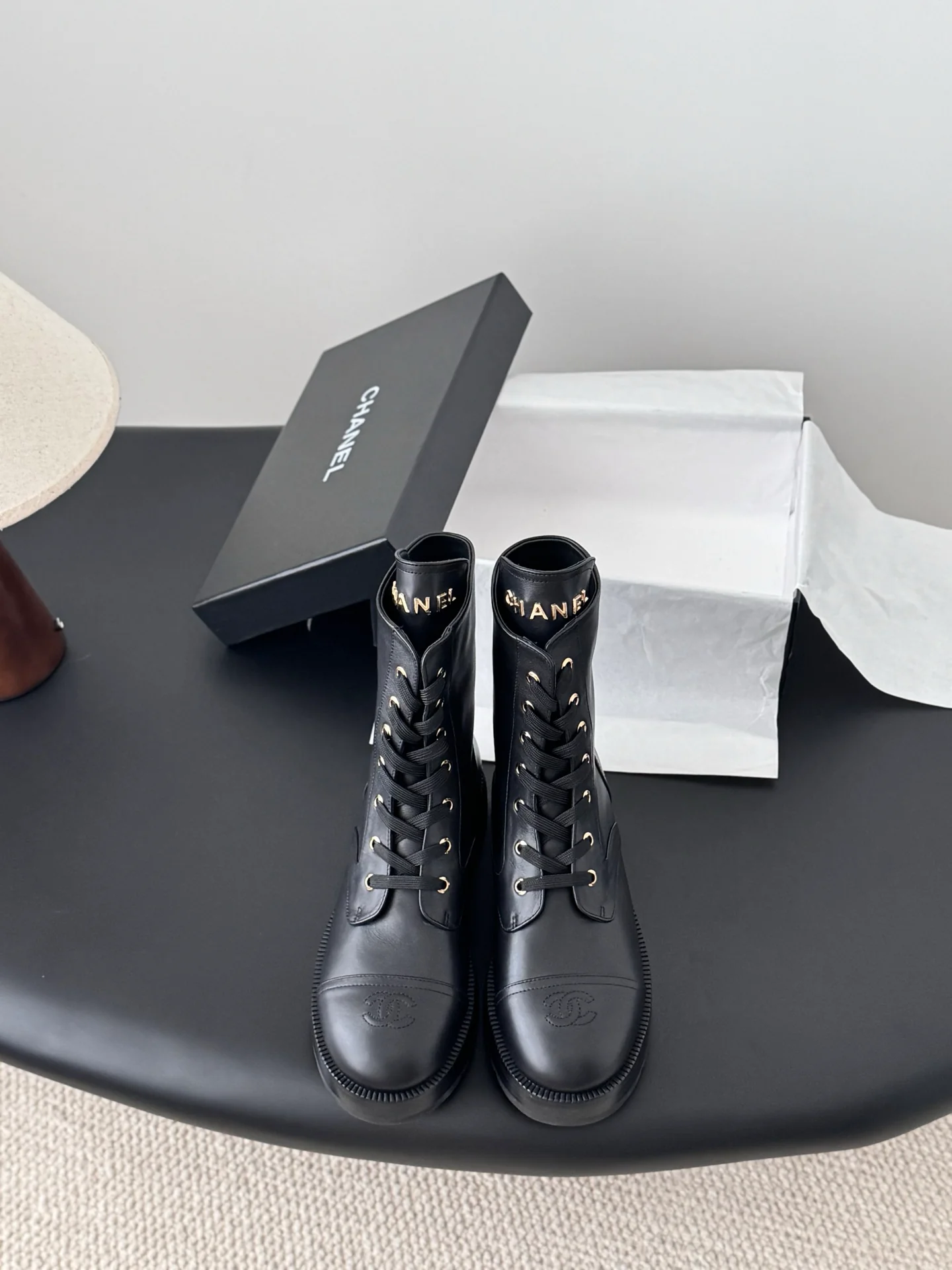Chan 25fw ankle boots